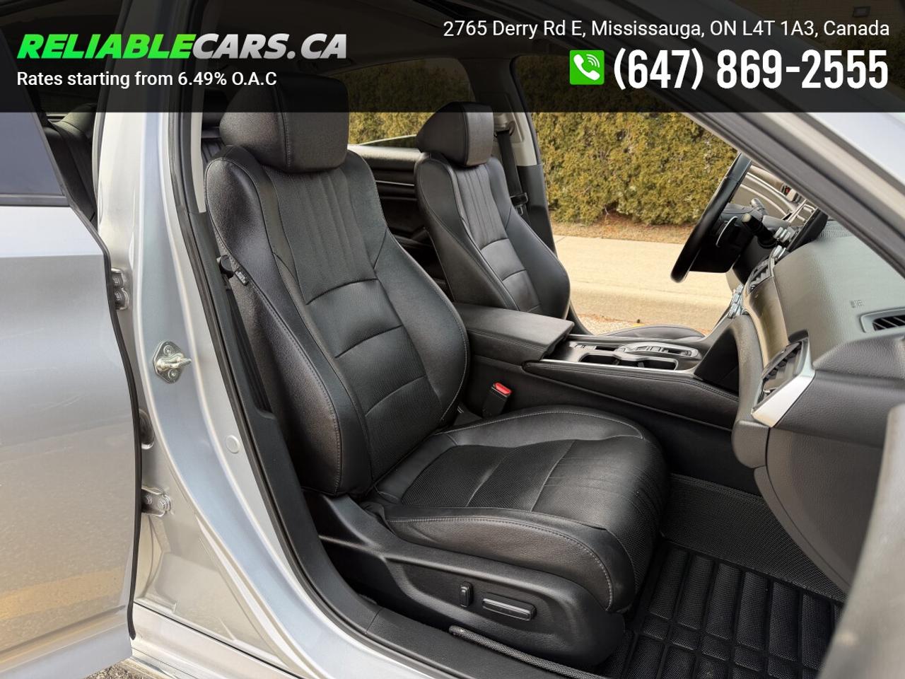 2019 Honda Accord TOURING 2.0 | No-Accident | Leather | Hud | Sunroo Photo