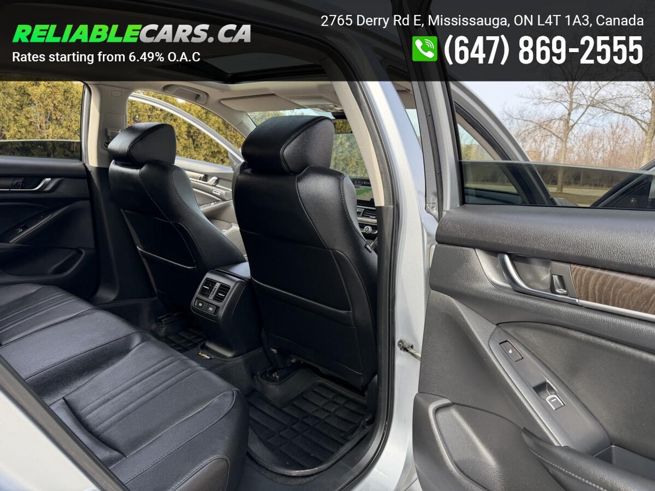 2019 Honda Accord TOURING 2.0 | No-Accident | Leather | Hud | Sunroo Photo