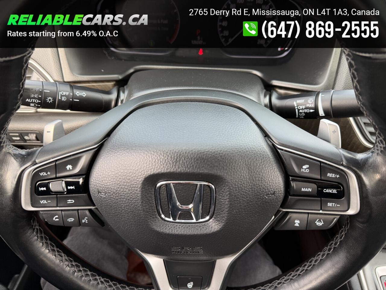 2019 Honda Accord TOURING 2.0 | No-Accident | Leather | Hud | Sunroo Photo