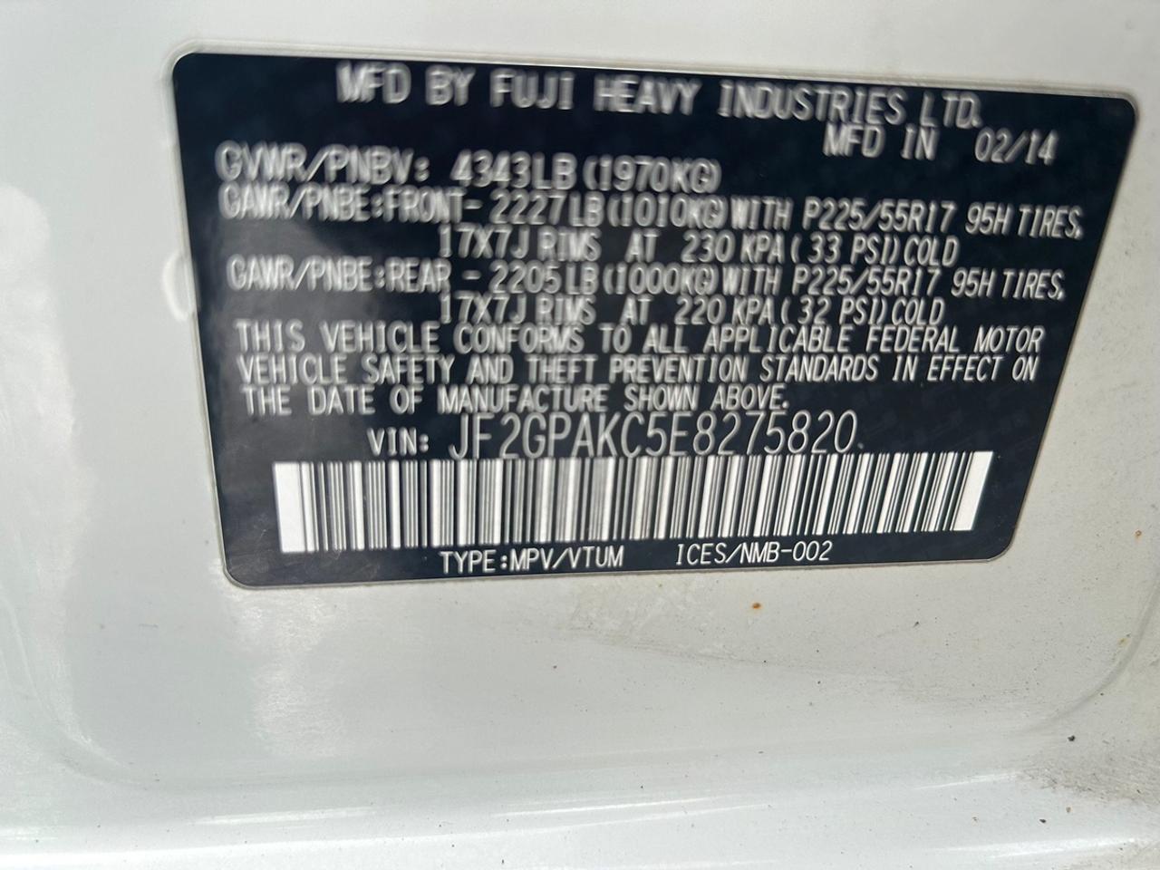 2014 Subaru XV Crosstrek 2.0 Limited Photo