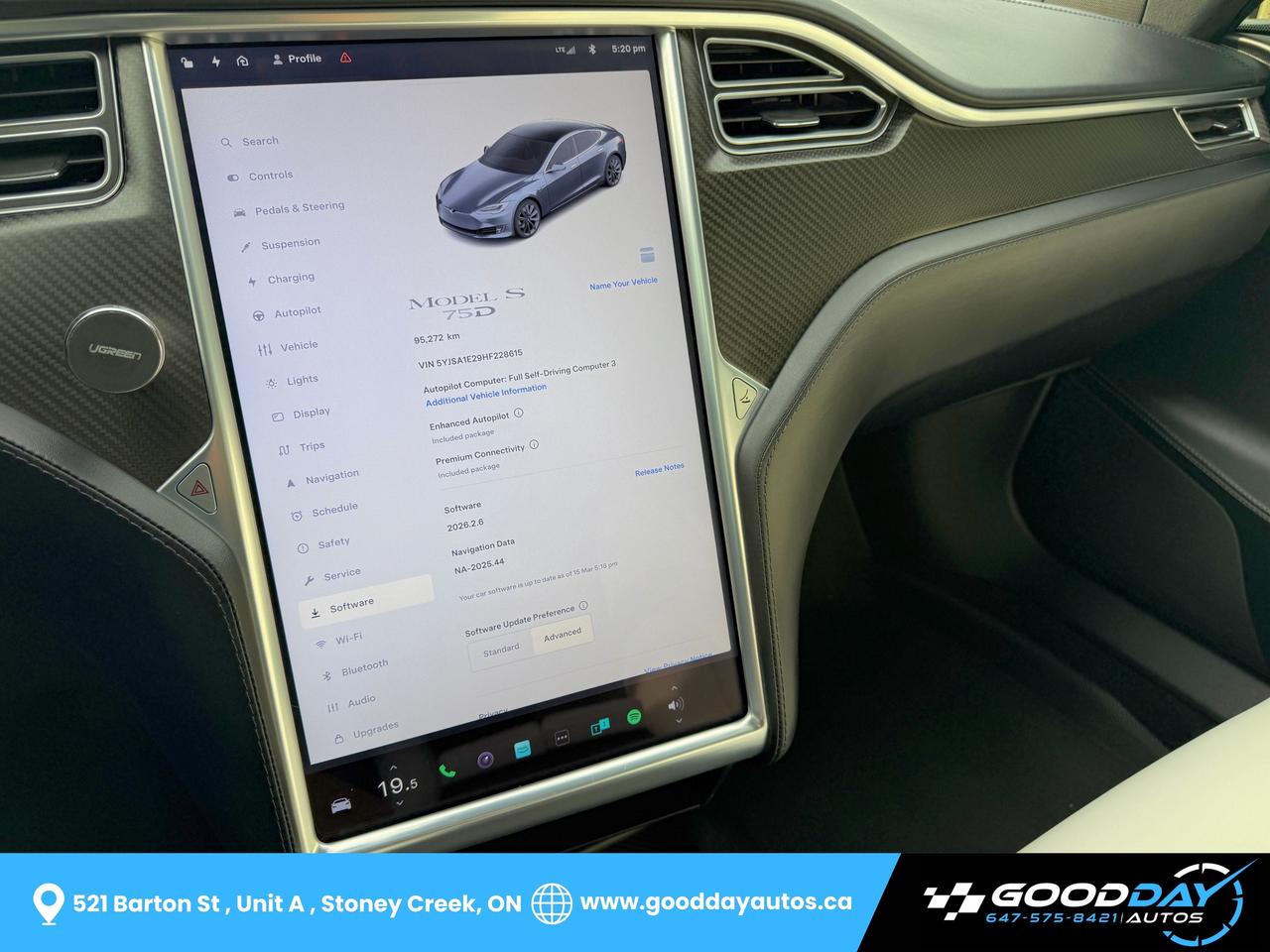 2017 Tesla Model S 75D FSD CLEAN CARFAX WINTER SET INCL MINT CONDITIN Photo