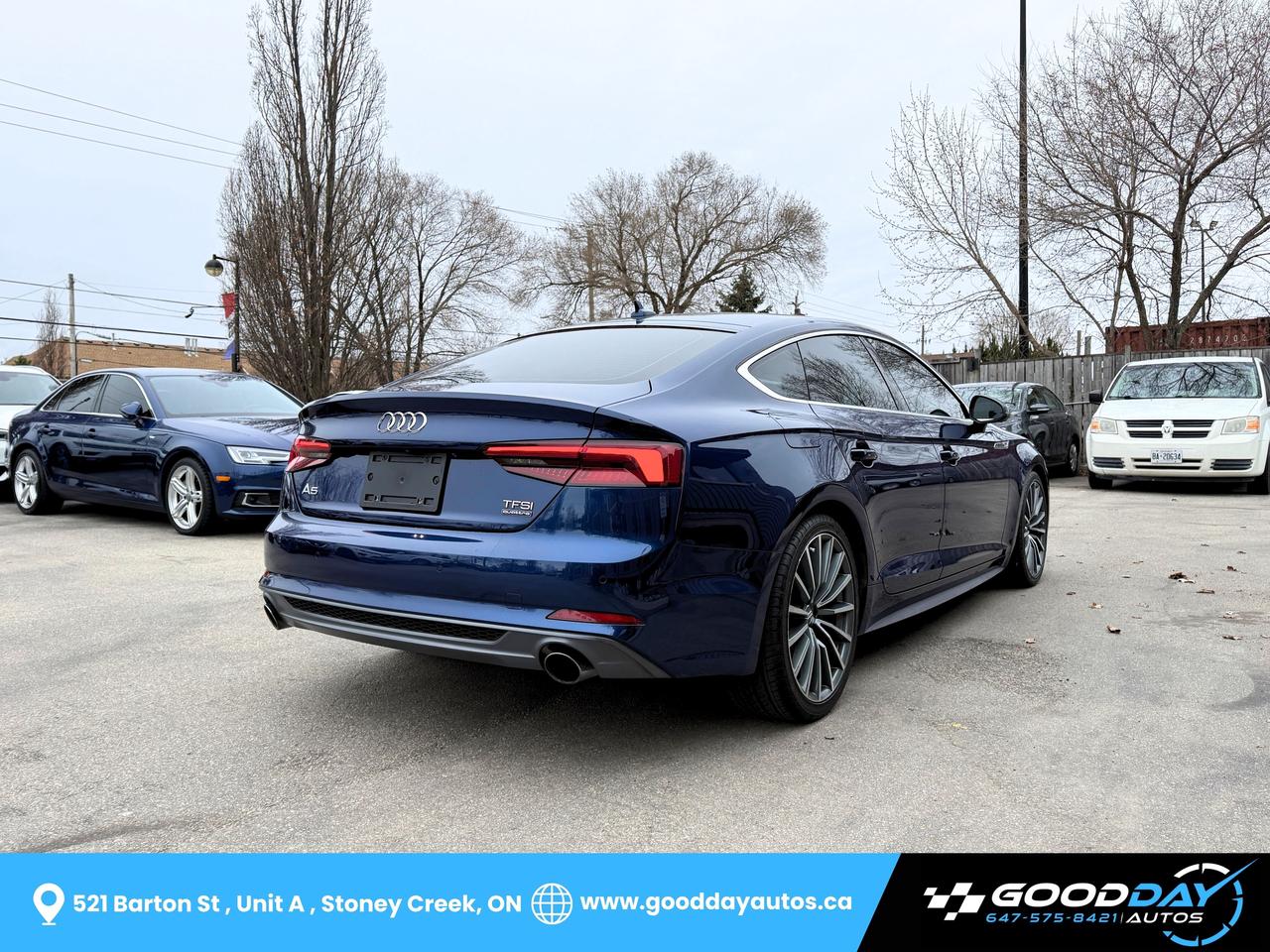 2018 Audi A5 Sportback Technik S-Line NO ACCIDENT B&O SOUND DRIVER ASSIST Photo4