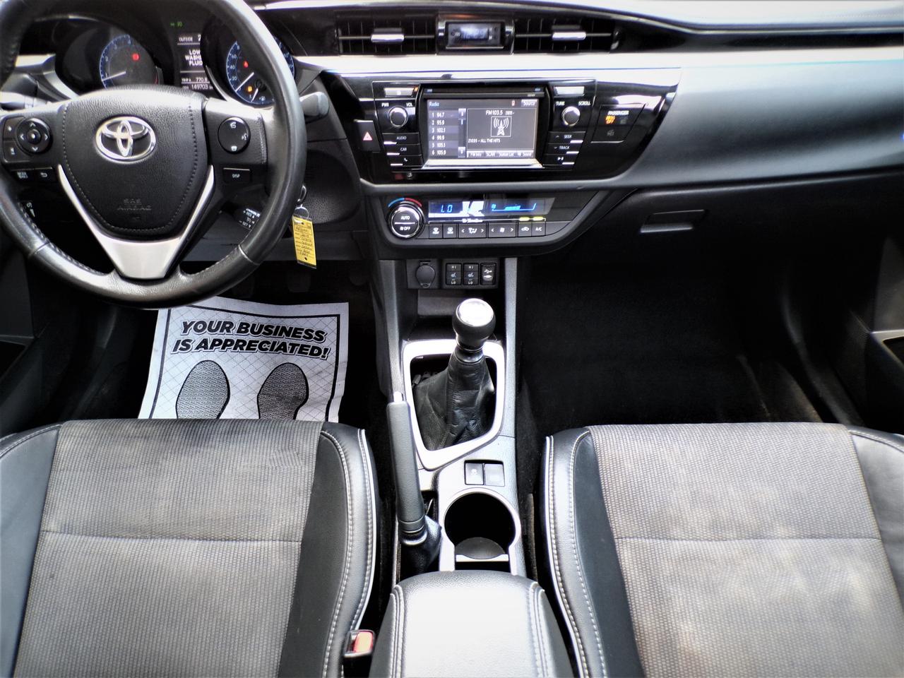 2015 Toyota Corolla S | 1 OWNER | CAMERA | SUNROOF | H. SEATS | B.T. Photo