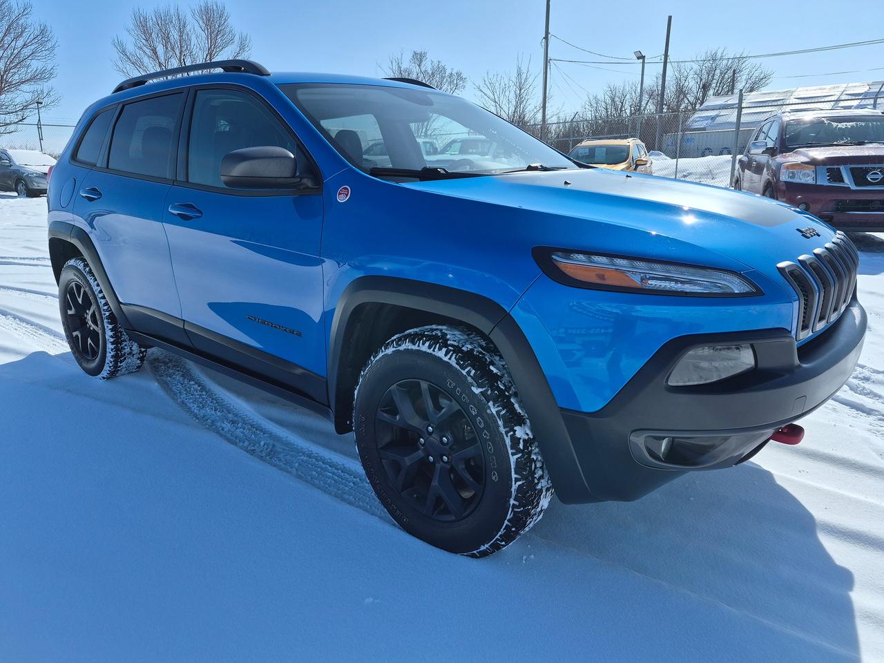 Used 2018 Jeep Cherokee Trailhawk 4x4, Lthr, Remote, BU Cam, Htd Steering for sale in Edmonton, AB