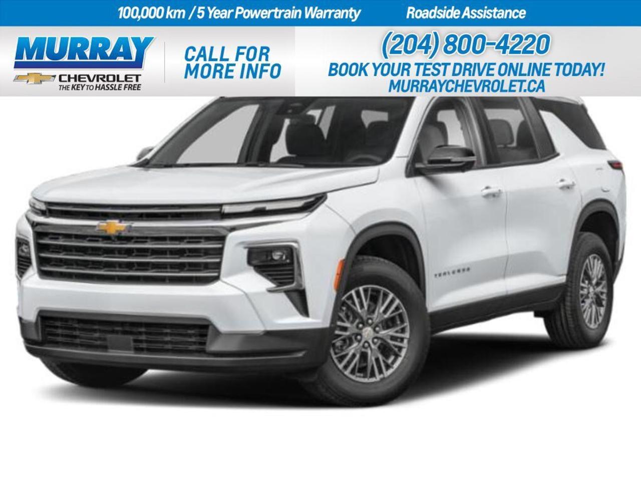 * TRANSMISSION 8-SPEED AUTOMATIC * * SUMMIT WHITE * * ENGINE BLOCK HEATER *  Experience the epitome of style and performance with the 2026 Chevrolet Traverse LT, now available in vibrant Summit White. With its Midnight/Sport Edition, this SUV stands out with a distinctive black grille, Chevrolet Black bowties, and sleek black accents that exude sophistication. The 20 High Gloss Black painted aluminum wheels paired with all-season blackwall tires ensure that you are ready for any adventure.  Under the hood, the Traverse boasts a powerful 2.5L Turbo DOHC SIDI engine, delivering an impressive 328 horsepower and 326 lb-ft of torque, providing an exhilarating driving experience. Paired with a smooth 8-speed automatic transmission, this sport utility vehicle offers seamless gear transitions for a refined ride.  Inside, enjoy the luxury of LT Jet Black premium cloth seat trim and a suite of advanced features designed for comfort and convenience. Stay connected with Smart Device Integration and the WiFi Hotspot, while the heated front seats and steering wheel ensure warmth on chilly days. The power liftgate and remote engine start add a touch of modern convenience, making every drive a pleasure in Winnipeg.   Dealer Permit #1740