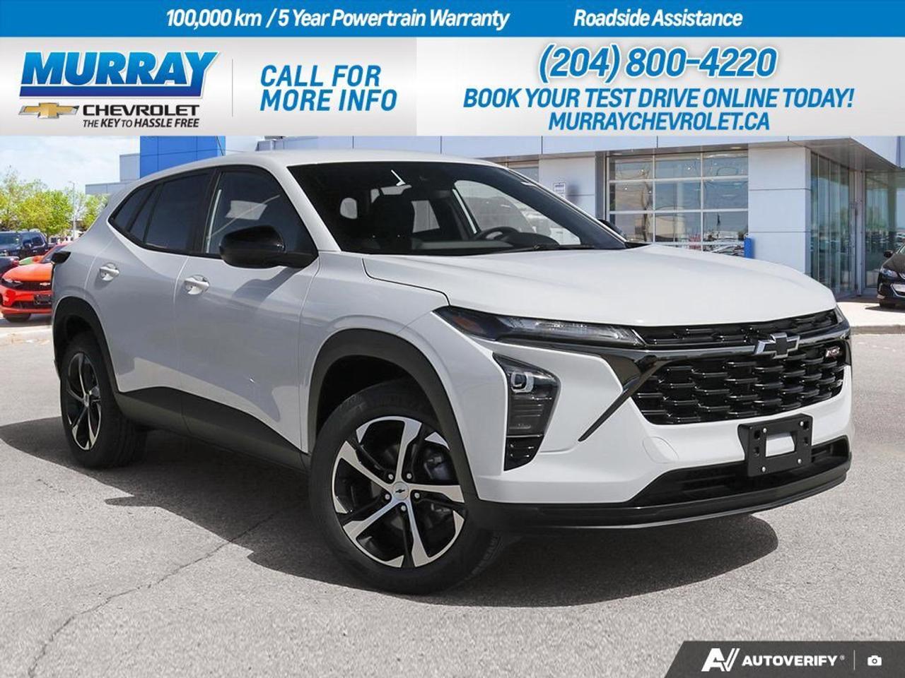*ENGINE BLOCK HEATER* *FRONT COLLISION MITIGATION* *CROSS-TRAFFIC ALERT*  Discover the perfect blend of style and functionality with the 2026 Chevrolet Trax 1RS, now available in Winnipeg. This sport utility vehicle stands out with its striking Summit White exterior, ensuring you make a statement on every drive. Its compact size makes it ideal for urban settings, yet it offers ample interior space, perfect for both city adventures and weekend getaways.  Under the hood, you&rsquo;ll find the impressive ECOTEC 1.2L Turbocharged Gas 3-Cylinder engine, which delivers a spirited 137 horsepower and 219 N-m of torque. The advanced Variable Valve Timing (VVT) ensures optimal performance and fuel efficiency. Paired with a smooth 6-speed automatic transmission, the Trax promises a responsive and enjoyable driving experience.  Step inside to the stylish Jet Black/Grey interior with red accents, where comfort meets technology. The Trax is equipped with an array of features such as the heated front seats and a heated steering wheel, ensuring comfort during Winnipegs colder months. Stay connected with the advanced infotainment system featuring Bluetooth connectivity, smart device integration, and a WiFi hotspot. With advanced safety features like the Blind Spot Monitor and Lane Keeping Assist, your journeys are as secure as they are enjoyable.  Dealer Permit #1740