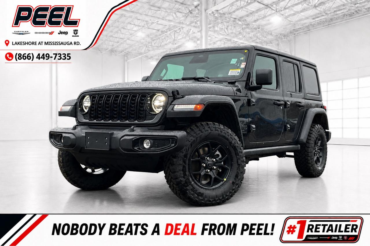 2026 Jeep Wrangler WILLYS 4DR | 6-Spd | Tech | Safety | Leather | 4x4 Photo