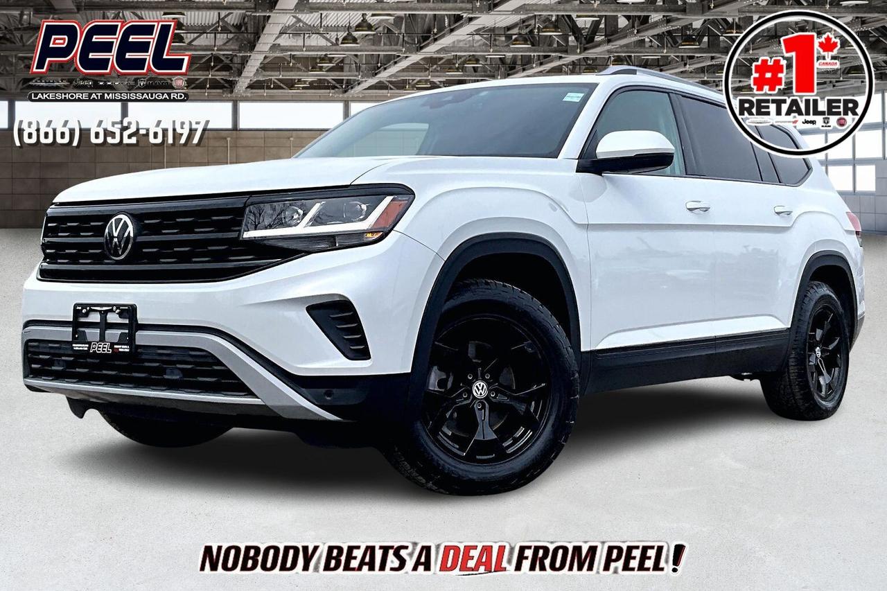 COME SEE WHY NOBODY BEATS A DEAL FROM PEEL! Your Source for ALL make and models used cars and trucks. The True #1 Stellantis Retailer in Ontario for 14 years and running!! (*)

2024 Volkswagen Atlas Highline AWD | 3.6L V6 Engine | Oryx White Pearl | Heated & Ventilated Leather Seats | Fender High Performance Audio System | Upgraded Carbon Fibre/Alcantara Style Heated Steering Wheel | Remote Start | Second-row Heated Bench Seat | Second-row Window Shares | Qi Wireless Smartphone Charging Pad | Adaptive Cruise Control | Lane Keep Assist | Forward Collision Warning | Power Liftgate | 18" Gloss Black Alloy Wheels | Upgraded Continental Cross Contact AT Tires | Front & Rear Dash Cams Included | TuxMat Full Coverage Floor Mats (3 Rows) | Trunk & 3rd Row Seats Cargo Liner

Clean Carfax

Big, comfortable, and built for real family use with a bit of attitude, this 2024 Volkswagen Atlas Highline in Oryx White Pearl delivers smooth, confident power from the 3.6L V6 with 276 hp and 266 lb-ft of torque, giving you easy highway cruising and the strength to handle a full load of passengers and gear without feeling strained. Inside, it leans properly premium with heated and ventilated leather seats, a heated steering wheel with a unique carbon fibre and Alcantara-style finish, remote start, second-row heated seating, and sunshades for added comfort on long drives, while the Fender premium audio system, Qi wireless charging, and intuitive infotainment keep everyone connected and entertained. Advanced driver assistance like Adaptive Cruise Control, Lane Keep Assist, and Forward Collision Warning help take the stress out of highway travel and busy commutes. On the functional side, the power liftgate, TuxMat full coverage floor mats for all three rows, trunk and third-row cargo liner, and included front and rear dash cams show this one has been set up with real-world use in mind, while 18-inch gloss black wheels wrapped in upgraded Continental CrossContact AT tires give it a tougher, more versatile stance than a typical Atlas. With Clean Carfax history, this is a fully equipped Highline that blends space, comfort, and practicality with thoughtful upgrades that make a difference every day.
______________________________________________________

Engage & Explore with Peel Chrysler: Whether youre inquiring about our latest offers or seeking guidance, 1-866-652-6197 connects you directly. Dive deeper online or connect with our team to navigate your automotive journey seamlessly.

WE TAKE ALL TRADES & CREDIT. WE SHIP ANYWHERE IN CANADA! OUR TEAM IS READY TO SERVE YOU 7 DAYS!
______________________________________________________
Our advertised prices are for consumers (i.e end users) only. 

*FREE CarFax (click the link above to check it out at no cost to you!)*

*FULLY CERTIFIED! (Have you seen some of these other dealers stating in their advertisements that certification is an additional fee? NOT HERE! Our certification is already included in our low sale prices to save you more!)

(*) Based on the Eastern Business Center National Ranking reported sales to actual customers, not including demonstrators.
______________________________________________________

Peel Chrysler  A Trusted Destination: Based in Port Credit, Ontario, we proudly serve customers from all corners of Ontario and Canada including Toronto, Oakville, North York, Richmond Hill, Ajax, Hamilton, Niagara Falls, Brampton, Thornhill, Scarborough, Vaughan, London, Windsor, Cambridge, Kitchener, Waterloo, Brantford, Sarnia, Pickering, Huntsville, Milton, Woodbridge, Maple, Aurora, Newmarket, Orangeville, Georgetown, Stouffville, Markham, North Bay, Sudbury, Barrie, Sault Ste. Marie, Parry Sound, Bracebridge, Gravenhurst, Oshawa, Ajax, Kingston, Innisfil and surrounding areas. On our website www.peelchrysler.com, you will find a vast selection of new vehicles including the new and used Ram 1500, 2500 and 3500. Chrysler Grand Caravan, Chrysler Pacifica, Jeep Cherokee, Wrangler and more. All vehicles are priced to sell. We deliver throughout Canada. website or call us 1-866-652-6197. 

Disclaimer Statement: At Peel Chrysler, your satisfaction is our priority. While many pre-owned vehicles originally come with two keys, variations may occur based on trade-ins, and all Peel Chrysler Pre-Owned Vehicles come standard with one key. Any extras provided by the previous owner will be included with your purchase, and additional keys can be bought at the time of sale. Online prices and payments are for finance purchases. Used vehicles that are being financed are subject to a $499 (^$1500 non-prime) financing fee, while cash purchases (certified cheque, bank draft, or wire transfer) on used vehicles have a $2,000 surcharge ( online price + $2,000). Cash purchases of new vehicles only incur applicable taxes and licensing fees, and those priced above $100,000 (including accessories or add-ons) are subject to a federal luxury tax. Optional finance and lease terms are available, and if trading in a vehicle with an outstanding loan balance requiring Peel Chrysler to facilitate the lien payout, a Lien Payout Fee of $349 applies. Prices, rates, and payments are subject to change without notice. While we strive for accuracy, occasional technical or human errors may occur, so we encourage verifying all vehicle details, including features, options, materials, and specifications, with a Peel Chrysler representative by contacting us or visiting our dealership. Experience seamless convenience with our nationwide delivery options. Visit our website or contact us for more details.