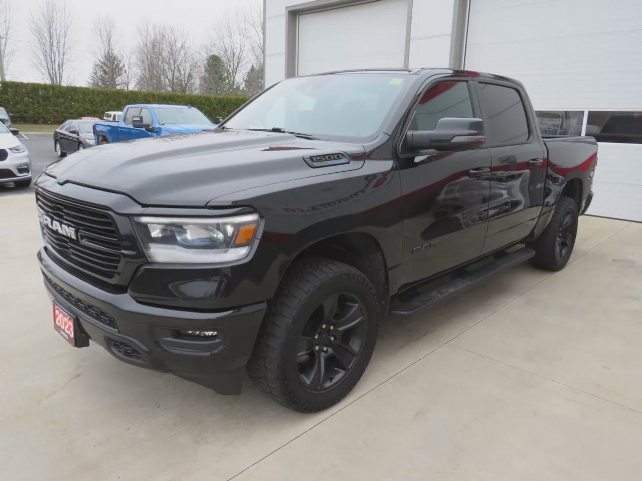 2023 RAM 1500 Sport | One Owner | Clean Title | No Accidents | Running Boards | Trailer Hitch | Leather Trim | Push Button Start | Photo
