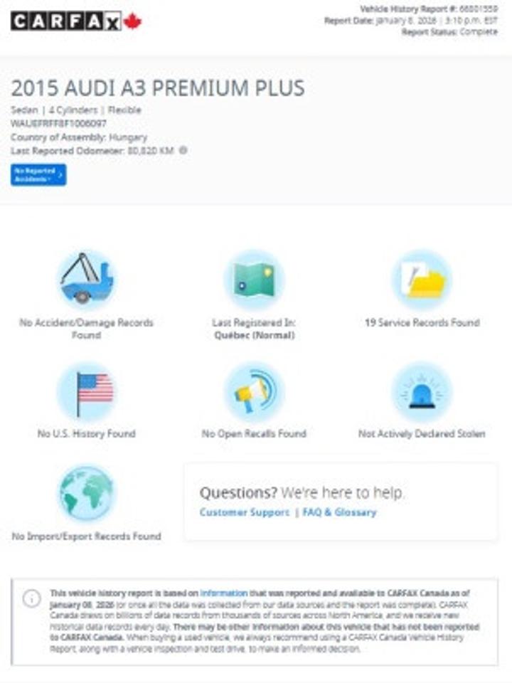 2015 Audi A3 2.0T quattro Progressiv Sedan AWD Photo