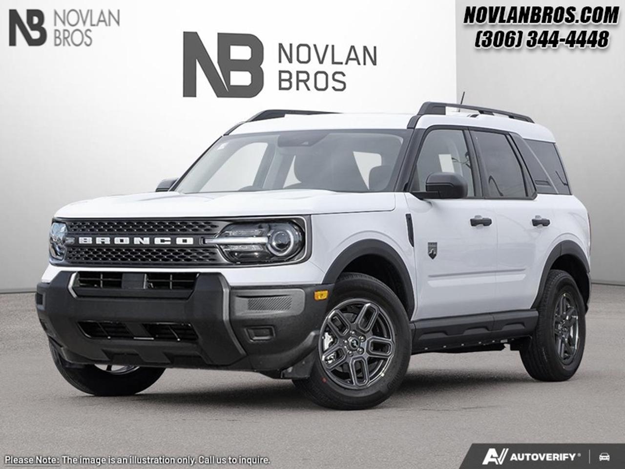 <b>Heated Seats,  Adaptive Cruise Control,  Lane Keep Assist,  Collision Mitigation!</b><br> <br> <br> <br>Check out our great inventory of new vehicles at Novlan Brothers!<br> <br>The 2026 Ford Bronco Sport offers adaptable utility and smart usability thats equally at home on trail or city street. <br> <br>The 2026 Ford Bronco Sport combines rugged styling, modern tech and flexible utility to create a compact SUV that doesnt compromise on spirit. Inside, the cabin features quality materials, intuitive connectivity and thoughtful design to keep passengers comfortable and engaged. With its trail-ready attitude, confident presence and Fords heritage of capability, the Bronco Sport is built to carry your lifestyle forward.<br> <br>This Oxford White SUV has a 8 Speed Automatic transmission and is powered by a 181HP 1.5L 3 Cylinder Engine. <br> <br> Our Bronco Sports trim level is Big Bend. Inside, heated cloth bucket seats with power adjustability, a user-friendly 13.2-inch SYNC 4 display, and wireless Apple CarPlay, Android Auto, and Alexa integration make every drive comfortable and connected. Adaptive cruise control with stop-and-go, a proximity key with push-button start, and smart device remote start enhance convenience, while voice-activated climate control and clever storage solutions add refinement to its rugged personality. The cabins modern design features metallic accents and soft-touch materials that complement its functional layout. Outside, bold 17-inch carbonized grey alloy wheels, LED headlights, and black body trim give it a confident stance, while the Terrain Management System with five G.O.A.T. modes optimizes traction for every driving condition. Safety is prioritized through Ford Co-Pilot360 technologies, including BLIS with Cross-Traffic Alert, Pre-Collision Assist with Automatic Emergency Braking, Lane Keeping Assist, and a rearview camera, ensuring peace of mind on both city streets and untamed trails. This vehicle has been upgraded with the following features: Heated Seats, Adaptive Cruise Control, Lane Keep Assist, Collision Mitigation.<br><br> View the original window sticker for this vehicle with this url <b><a href=http://www.windowsticker.forddirect.com/windowsticker.pdf?vin=3FMCR9BN8TRE21352 target=_blank>http://www.windowsticker.forddirect.com/windowsticker.pdf?vin=3FMCR9BN8TRE21352</a></b>.<br> <br>To apply right now for financing use this link: <a href=http://novlanbros.com/credit/ target=_blank>http://novlanbros.com/credit/</a><br><br> <br/> Total  rebate of $1500 is reflected in the price.   0% financing for 72 months. 0.99% financing for 84 months. <br> Payments from <b>$494.80</b> monthly with $0 down for 84 months @ 0.99% APR O.A.C. ( Plus applicable taxes -  Plus applicable fees   ).  Incentives expire 2026-06-01.  See dealer for details. <br> <br><br> Come by and check out our fleet of 20+ used cars and trucks and 100+ new cars and trucks for sale in Paradise Hill.  o~o