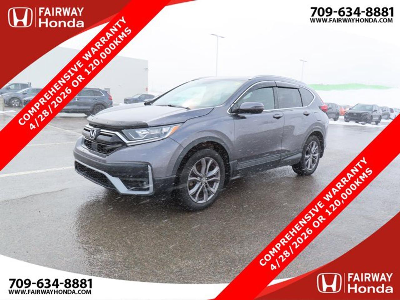Recent Arrival!Odometer is 25100 kilometers below market average! Nh797m 2021 Honda CR-V Sport AWD CVT 1.5L I4 Turbocharged DOHC 16V LEV3-ULEV50 190hp*Market Value Pricing*, AWD.Fairway Honda - Community Driven!