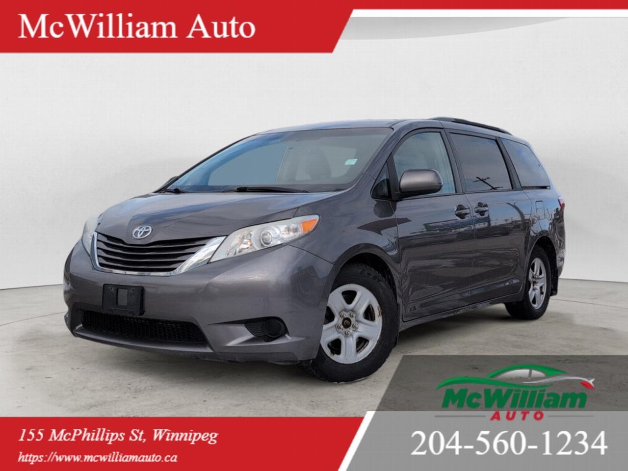 Used 2016 Toyota Sienna LE 8-Pass FWD | Heated seats | Back Up Cam | Power doors | for sale in Winnipeg, MB