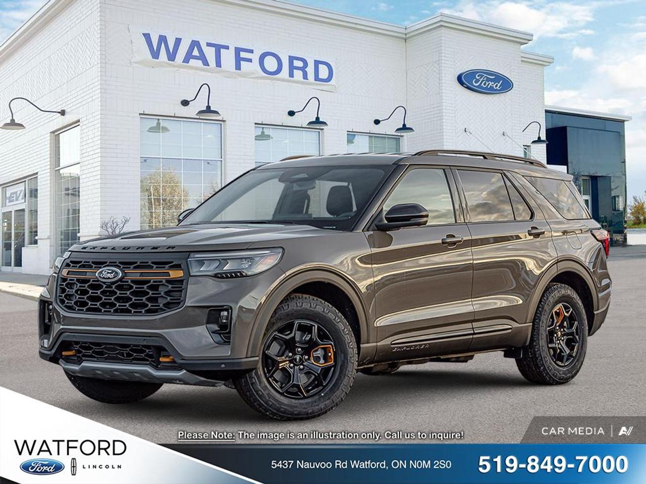 Discover the confidence and versatility of the brand new 2026 Ford Explorer Tremor at Watford Ford in Watford. Finished in Grey with an automatic transmission, this SUV brings rugged character and everyday practicality together in one modern package. The 2026 Ford Explorer Tremor is built for drivers who want family-ready space, confident capability, and a bold Ford presence.

With its adventure-focused design, the 2026 Ford Explorer Tremor stands out with a purposeful look and the flexibility Canadian drivers appreciate. This brand new SUV is made to handle busy weekdays, weekend road trips, and changing road conditions with ease. Its strong utility, roomy cabin, and smart layout make it a great fit for active lifestyles.

FEATURES OF THE Explorer Tremor
»» Off-road focused Explorer with rugged character
»» Elevated capability for varied road surfaces
»» Automatic transmission for smooth daily driving
»» Grey exterior with bold SUV presence

ADVANCED SAFETY FEATURES
»» Ford safety engineering supports daily confidence
»» Strong body structure helps protect occupants
»» Advanced braking control supports secure stops
»» Driver-assist technology availability varies by configuration

PERFORMANCE AND EFFICIENCY
»» Automatic transmission delivers smooth power response
»» SUV capability suited for daily travel
»» Confident performance for highways and backroads
»» Engine details depend on exact build

COMFORT AND CONVENIENCE
»» Spacious cabin supports family-friendly daily use
»» Four-door access makes entry and exit easy
»» Flexible interior suits passengers and gear
»» Practical layout supports comfort on trips

TECHNONOLGY AND CONNECTIVITY
»» Easy-to-use controls support everyday operation
»» Modern cabin design keeps information accessible
»» Connectivity features depend on exact configuration
»» Clear displays help monitor driving information

CARGO SPACE
»» Large rear cargo area adds utility
»» SUV design supports versatile storage needs
»» Room for luggage, gear, and groceries
»» Flexible space helps manage busy days

WHAT OTHER OWNERS LIKE
»» Comfortable ride for family road trips
»» Useful cargo room for active lifestyles
»» Confident SUV feel in varied conditions
»» Practical size with everyday versatility

The 2026 Ford Explorer Tremor is a smart choice for drivers who need space, capability, and modern Ford utility in one package. Its Grey finish gives it a clean and confident appearance, while the automatic transmission helps make every drive smooth and easy. This new SUV is well suited for commuting, errands, and weekend escapes.

At Watford Ford, this brand new 2026 Ford Explorer Tremor offers the kind of flexibility many SUV shoppers want. It delivers the strong road presence of a capable utility vehicle, along with the comfort and practicality needed for daily life. If you are looking for a new Ford SUV with room to grow and the confidence to go farther, this Explorer Tremor deserves a close look.

This 2026 Ford Explorer Tremors VIN is: 1FMUK8JH6TGB33528.<p>Discover the confidence and versatility of the brand new 2026 Ford Explorer Tremor at Watford Ford in Watford. Finished in Grey with an automatic transmission</p>
<p> this SUV brings rugged character and everyday practicality together in one modern package. The 2026 Ford Explorer Tremor is built for drivers who want family-ready space</p>
<p> the 2026 Ford Explorer Tremor stands out with a purposeful look and the flexibility Canadian drivers appreciate. This brand new SUV is made to handle busy weekdays</p>
<p> and smart layout make it a great fit for active lifestyles.

FEATURES OF THE Explorer Tremor
»» Off-road focused Explorer with rugged character
»» Elevated capability for varied road surfaces
»» Automatic transmission for smooth daily driving
»» Grey exterior with bold SUV presence

ADVANCED SAFETY FEATURES
»» Ford safety engineering supports daily confidence
»» Strong body structure helps protect occupants
»» Advanced braking control supports secure stops
»» Driver-assist technology availability varies by configuration

PERFORMANCE AND EFFICIENCY
»» Automatic transmission delivers smooth power response
»» SUV capability suited for daily travel
»» Confident performance for highways and backroads
»» Engine details depend on exact build

COMFORT AND CONVENIENCE
»» Spacious cabin supports family-friendly daily use
»» Four-door access makes entry and exit easy
»» Flexible interior suits passengers and gear
»» Practical layout supports comfort on trips

TECHNONOLGY AND CONNECTIVITY
»» Easy-to-use controls support everyday operation
»» Modern cabin design keeps information accessible
»» Connectivity features depend on exact configuration
»» Clear displays help monitor driving information

CARGO SPACE
»» Large rear cargo area adds utility
»» SUV design supports versatile storage needs
»» Room for luggage</p>
<p> and groceries
»» Flexible space helps manage busy days

WHAT OTHER OWNERS LIKE
»» Comfortable ride for family road trips
»» Useful cargo room for active lifestyles
»» Confident SUV feel in varied conditions
»» Practical size with everyday versatility

The 2026 Ford Explorer Tremor is a smart choice for drivers who need space</p>
<p> while the automatic transmission helps make every drive smooth and easy. This new SUV is well suited for commuting</p>
<p> this brand new 2026 Ford Explorer Tremor offers the kind of flexibility many SUV shoppers want. It delivers the strong road presence of a capable utility vehicle</p>
<p> along with the comfort and practicality needed for daily life. If you are looking for a new Ford SUV with room to grow and the confidence to go farther</p>
<p> this Explorer Tremor deserves a close look.

This 2026 Ford Explorer Tremors VIN is: 1FMUK8JH6TGB33528.</p>