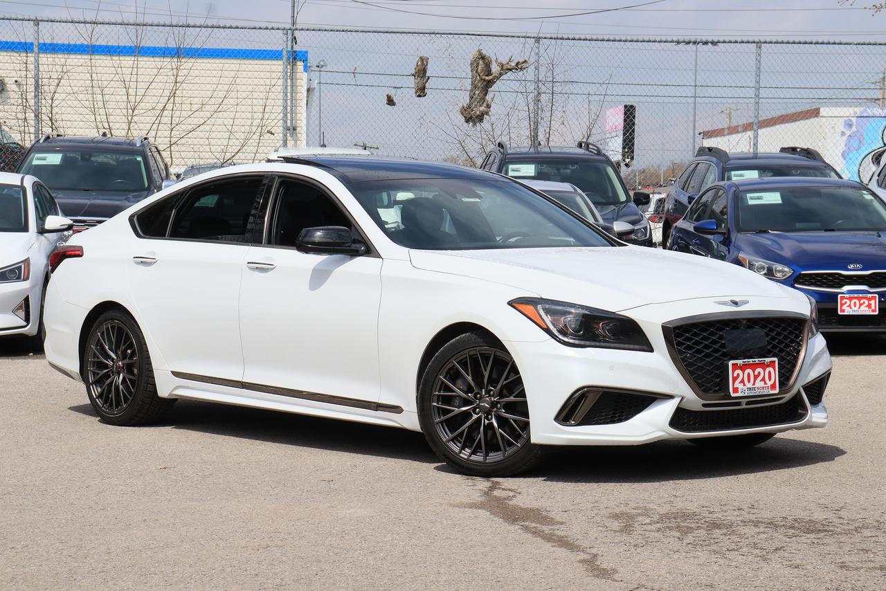 2020 Genesis G80 3.3T Sport | AWD | Leather | Roof | Nav | 360° Cam Photo3