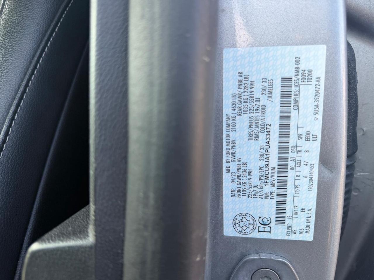 2023 Ford Escape Platinum Photo