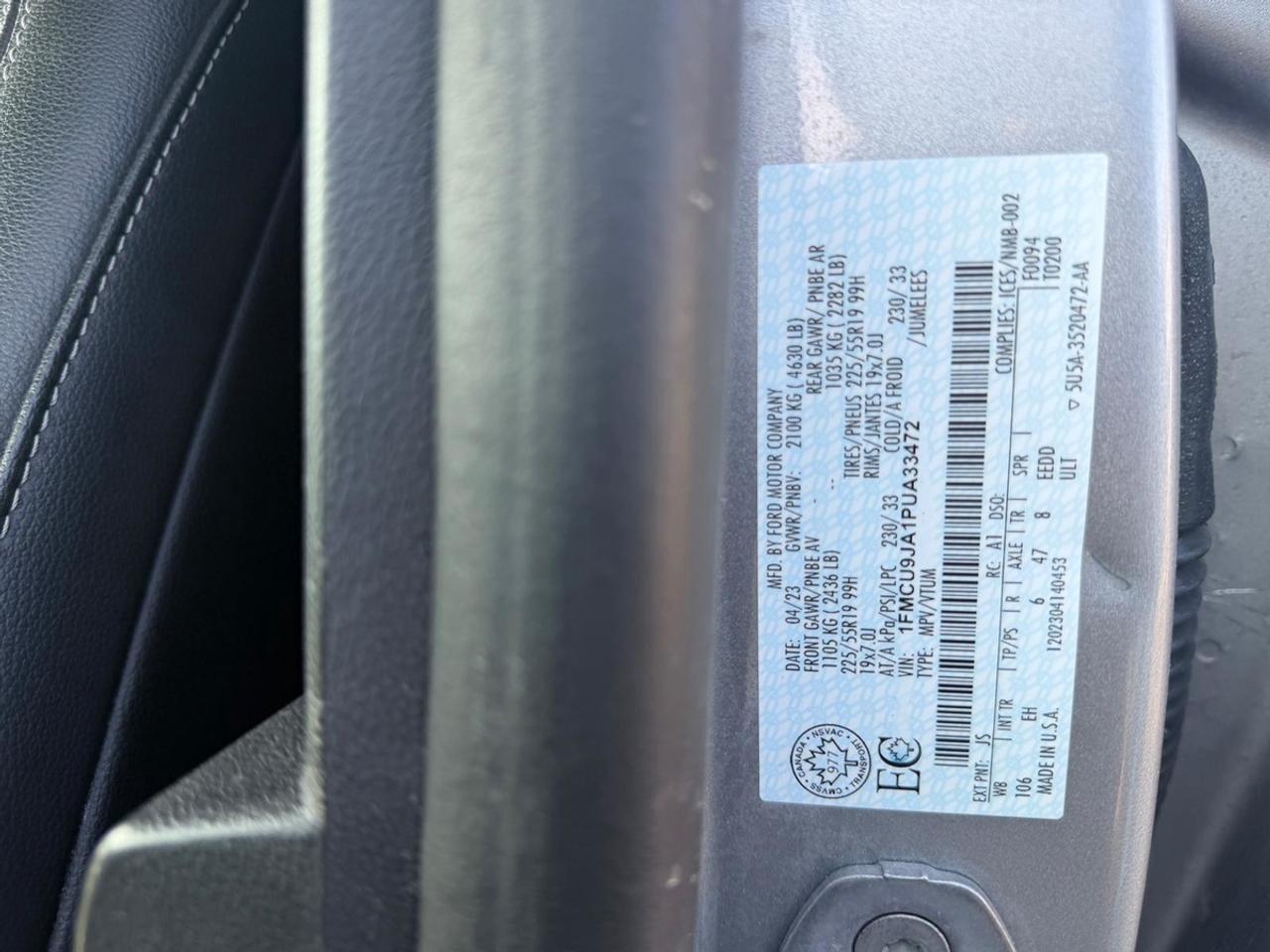 2023 Ford Escape Platinum Photo