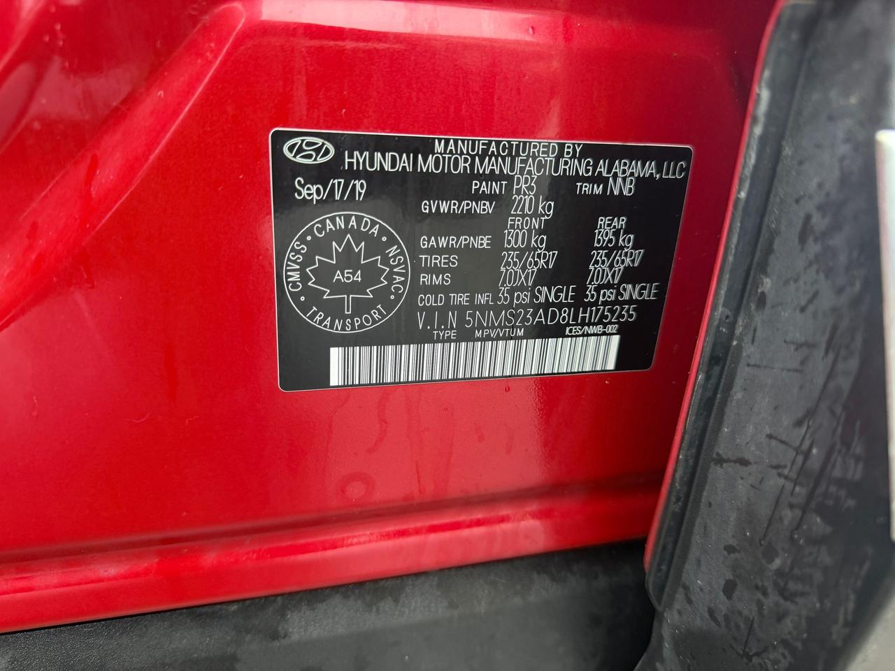 2020 Hyundai Santa Fe SE 2.4 Photo