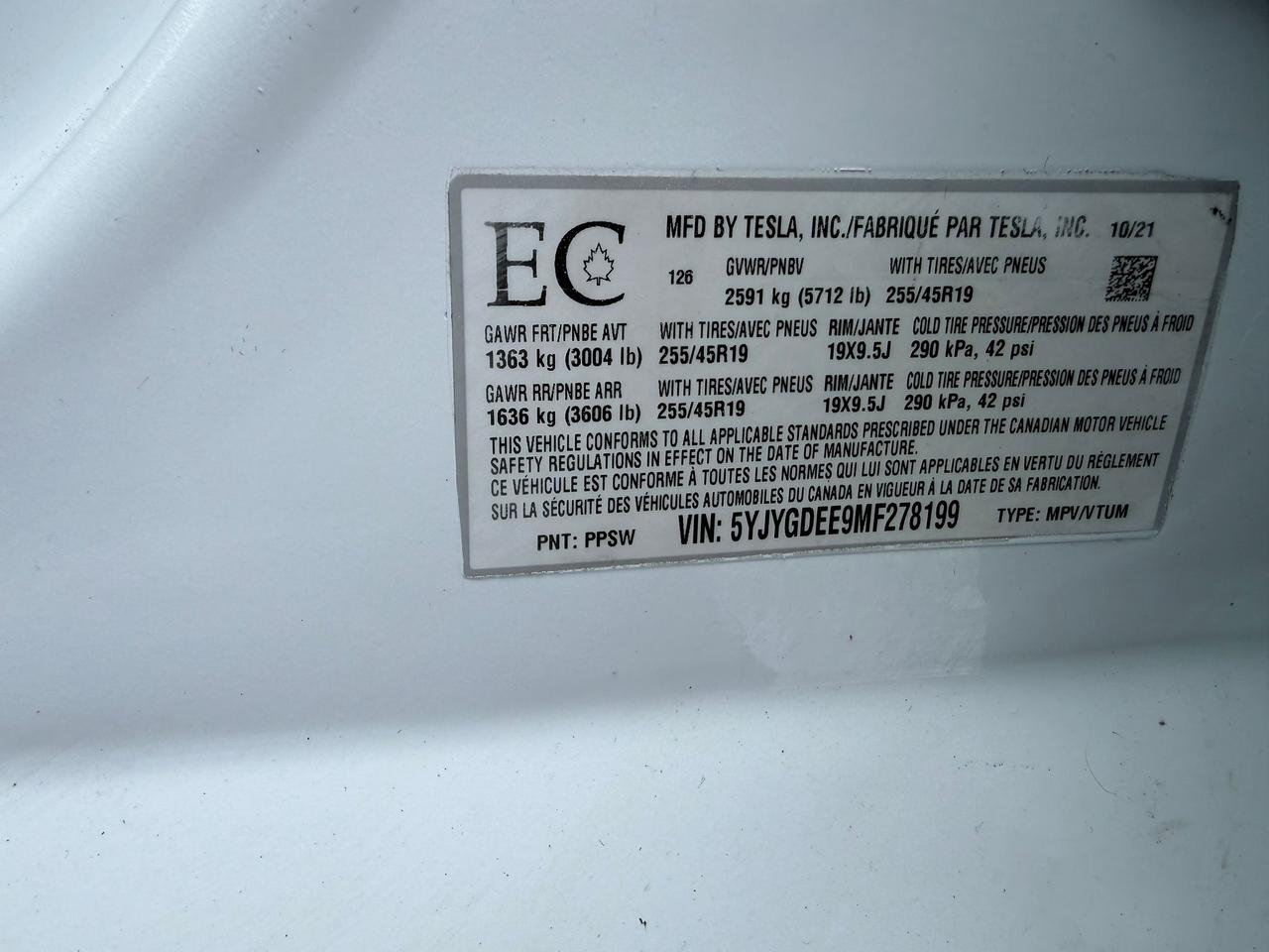 2021 Tesla Model Y LONG RANGE Photo