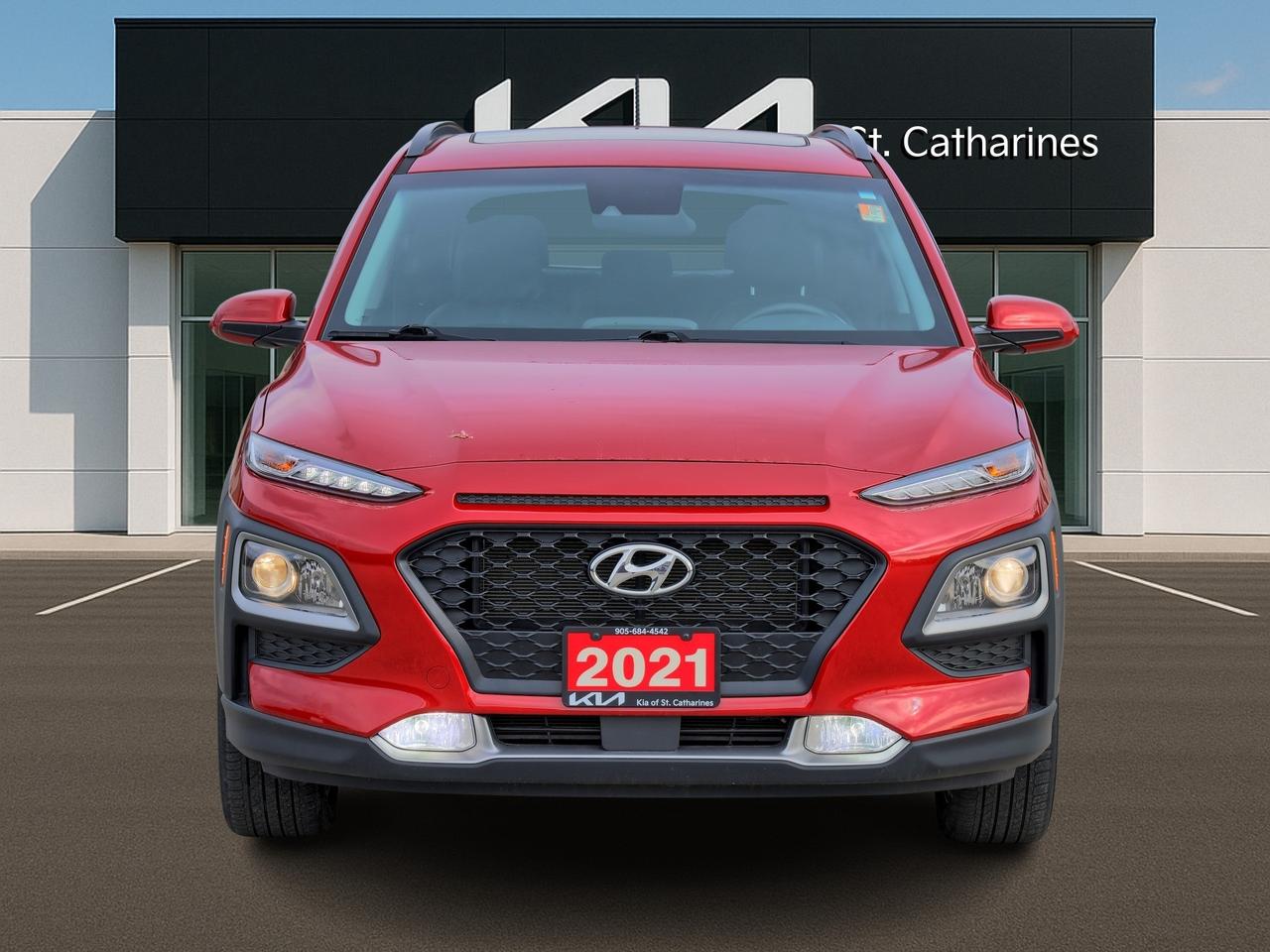 2021 Hyundai KONA Luxury AWD   Leather   Sunroof   Radar Cruise Photo
