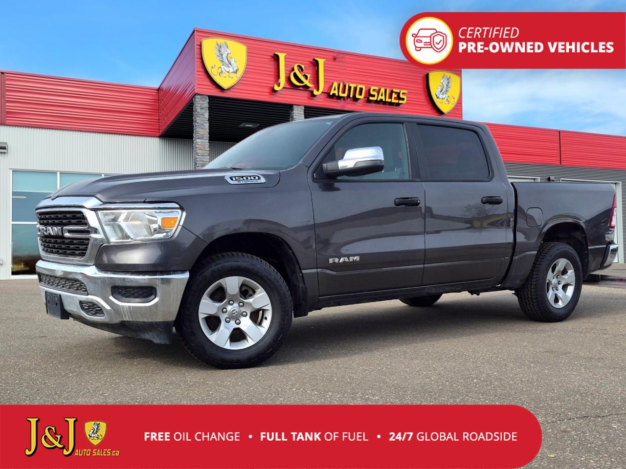 New Price! Odometer is 2972 kilometers below market average! Granite Crystal Metallic Clearcoat 2023 Ram 1500 Big Horn/Lone Star 4WD 8-Speed Automatic Pentastar 3.6L V6 VVT Welcome to our dealership, where we cater to every car shoppers needs with our diverse range of vehicles. Whether youre seeking peace of mind with our meticulously inspected and Certified Pre-Owned vehicles, looking for great value with our carefully selected Value Line options, or are a hands-on enthusiast ready to tackle a project with our As-Is mechanic specials, weve got something for everyone. At our dealership, quality, affordability, and variety come together to ensure that every customer drives away satisfied. Experience the difference and find your perfect match with us today.
