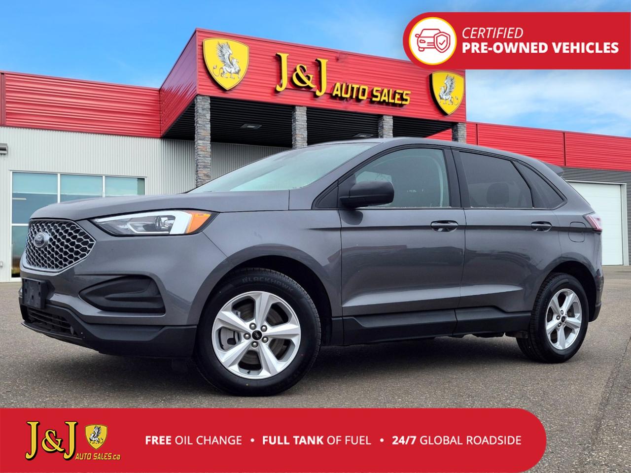Odometer is 21697 kilometers below market average! Gray Metallic 2023 Ford Edge SE AWD 8-Speed Automatic EcoBoost 2.0L I4 GTDi DOHC Turbocharged VCT Welcome to our dealership, where we cater to every car shoppers needs with our diverse range of vehicles. Whether youre seeking peace of mind with our meticulously inspected and Certified Pre-Owned vehicles, looking for great value with our carefully selected Value Line options, or are a hands-on enthusiast ready to tackle a project with our As-Is mechanic specials, weve got something for everyone. At our dealership, quality, affordability, and variety come together to ensure that every customer drives away satisfied. Experience the difference and find your perfect match with us today.<br><br>AWD.
