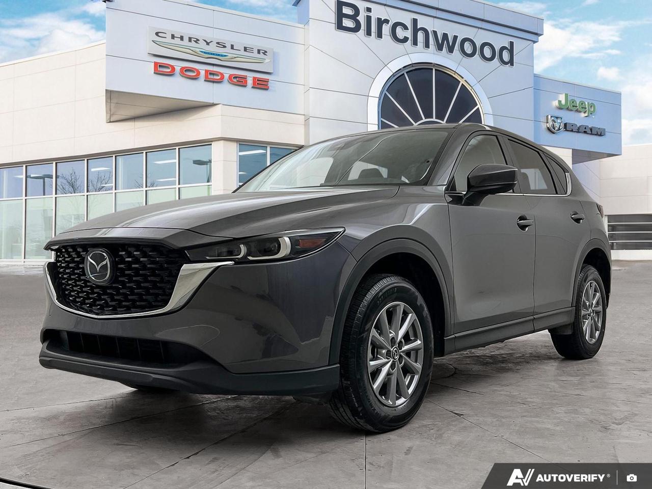 Discover the perfect blend of style and functionality with this 2025 Mazda CX-5 GS! With only 53,727 km on the odometer, this SUV offers exceptional value for a nearly new vehicle. Boasting a sleek Machine Grey Metallic exterior and a comfortable black interior, its ready to elevate your driving experience.

Key Features:
- All-Wheel Drive for superior handling and traction
- Mazda Radar Cruise Control with Stop & Go for effortless highway driving
- Heated leather steering wheel for luxurious comfort
- Advanced Blind Spot Monitoring for enhanced safety
- Dual-zone automatic climate control for personalized comfort
- 40-20-40 folding split-bench rear seat for versatile cargo options
- Rain-sensing wipers with heated wiper park for all-weather convenience

Experience the Mazda difference today! Visit Birchwood Chrysler Dodge Jeep Ram to take this CX-5 for a test drive. Our friendly staff is ready to answer your questions and guide you through the purchase process. Dont miss this opportunity to own a low-mileage, accident-free SUV that combines performance, safety, and style. Contact us now to schedule your appointment!
With us, Experience is Everything. Complete as much or as little of your purchase online as you like. All pricing is what you see is what you pay. No hidden fees. On our website you can choose payment options and terms knowing these are transparent and accurate.

Start your purchase online to build your exact pricing to your specifics like how much money down, vehicle trade and any accessories or added optional protection that suits your needs.

Any questions let us know by calling (204) 774-4444, wed love to send you a video to clarify any questions about a vehicle!

Visit us in store at 90-3965 Portage Ave in the Birchwood Autopark.

Dealer permit #5686
Dealer permit #5686