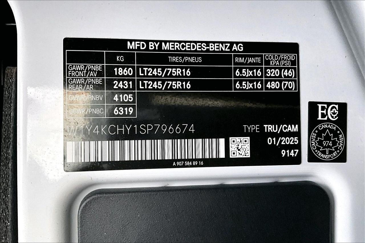 2025 Mercedes-Benz Sprinter Cargo Van 2500 High Roof | Diesel | 170" WB | RWD Photo