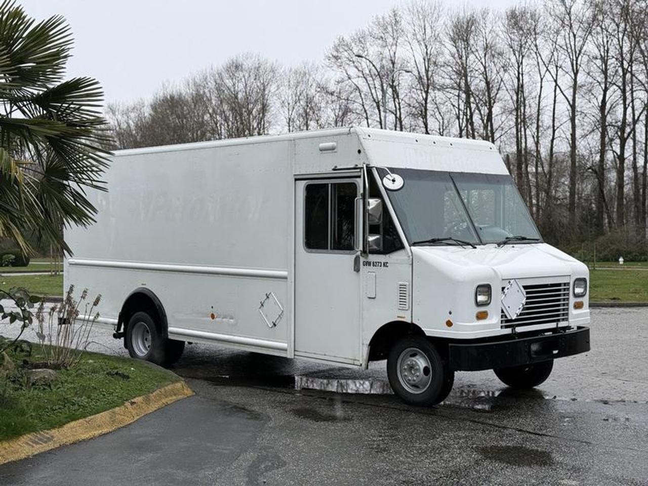 2012 Ford Econoline E-450 Super Duty 16-foot step van equipped with a 5.4L V8 SOHC 16V gas engine and automatic transmission, rear-wheel drive, and a durable white exterior with gray interior. This unit features tow/haul mode, mirror heater, driver fan, and a practical cargo partition separating the cabin from the rear. Designed for commercial use, it includes anti-slip entry stairs, a folding passenger seat, side vents, and a sliding cargo door accessible from the cabin. The rear cargo area is outfitted with custom aluminum racks, making it well-suited for delivery, trades, or mobile service operations. This item is currently OFFSITE. You must register an appointment with our office to schedule an offsite viewing. Appointments must be made a minimum of one business day in advance (and as defined by the days that Repo.com is open for business) before your appointment can be scheduled and confirmed. We may, at our own discretion, instead opt to transport smaller items to Repo.coms main yard for viewing purposes.  $26,830.00 plus $375 processing fee, $27,205.00 total payment obligation before taxes.   Listing report, warranty, contract commitment cancellation fee, financing available on approved credit (some limitations and exceptions may apply). All above specifications and information is considered to be accurate but is not guaranteed and no opinion or advice is given as to whether this item should be purchased. We do not allow test drives due to theft, fraud, acts of vandalism and undetectable impaired driving. Instead we provide the following benefits: Complimentary Warranty (with options to extend), Limited Money Back Satisfaction Guarantee on Fully Completed Contracts, Contract Commitment Cancellation, and an Open-Ended Sell-Back Option. Ask seller for details or call 604-522-REPO(7376) to confirm listing availability.