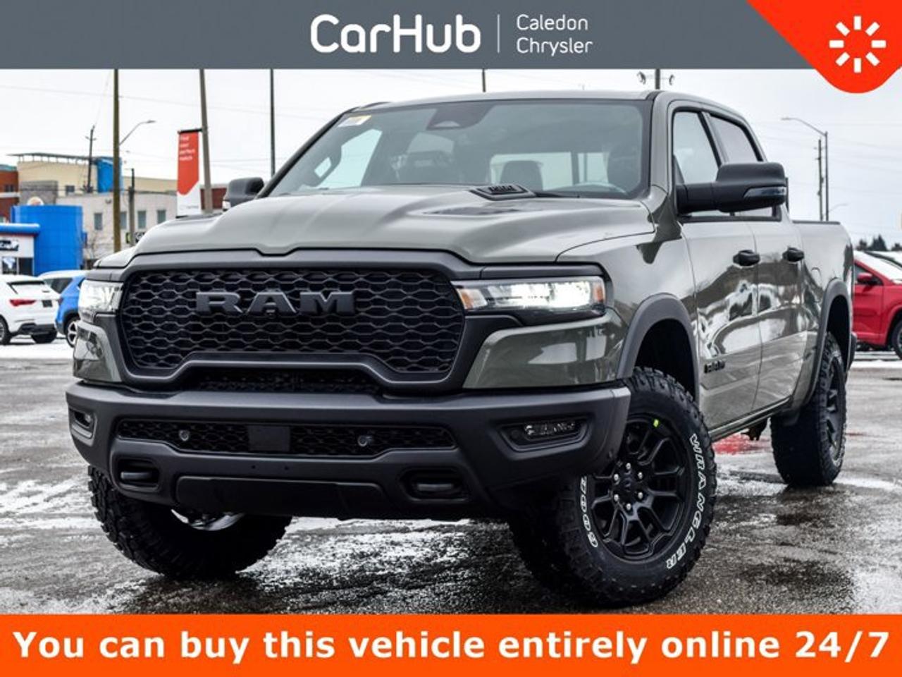 This Ram 1500 Rebel 4x4 Crew Cab 57 Box has a powerful Gas/Electric V-8 5.7 L/345 engine powering this Automatic transmission. ENGINE: 5.7L HEMI VVT V8 W/MDS & ETORQUE -inc: 48-Volt Belt Starter Generator, Heavy-Duty Engine Cooling, Passive Tuned Mass Damper, Delete Alternator, HEMI Badge, Passive Cold End Exhaust, 18 Aluminum Spare Wheel, Wheels: 18 x 8 Painted Mid-Gloss Black, Voice Recorder.

 

This Ram 1500 Rebel 4x4 Crew Cab 57 Box Features the Following Options 
Vinyl Door Trim Insert, Variable Intermittent Wipers, Valet Function, USB Mobile Projection, Trip Computer, Transmission: 8-Speed Automatic, Transmission w/Driver Selectable Mode, Trailer Wiring Harness, Tires: LT275/70R18E OWL All-Terrain, Tire Specific Low Tire Pressure Warning.

 

These options are based on an incoming vehicle, so detailed specs and pricing may differ. Please inquire for more information.

 

 

Drive Happy with CarHub
*** All-inclusive, upfront prices -- no haggling, negotiations, pressure, or games

*** Purchase or lease a vehicle and receive a $1000 CarHub Rewards card for service

*** All available manufacturer rebates have been applied and included in our sale price

*** Purchase this vehicle fully online on CarHub websites

 

Transparency Statement
Online prices and payments are for finance purchases -- please note there is a $850 finance/lease fee. Cash purchases for used vehicles have a $2,350 surcharge (the finance price + $2,350), however cash purchases for new vehicles only have tax and licensing extra -- no surcharge. NEW vehicles priced at over $100,000 including add-ons or accessories are subject to the additional federal luxury tax. While every effort is taken to avoid errors, technical or human error can occur, so please confirm vehicle features, options, materials, and other specs with your CarHub representative. This can easily be done by calling us or by visiting us at the dealership. CarHub used vehicles come standard with 1 key. If we receive more than one key from the previous owner, we include them with the vehicle. Additional keys may be purchased at the time of sale. Ask your Product Advisor for more details. Payments are only estimates derived from a standard term/rate on approved credit. Terms, rates and payments may vary. Prices, rates and payments are subject to change without notice. Please see our website for more details.
