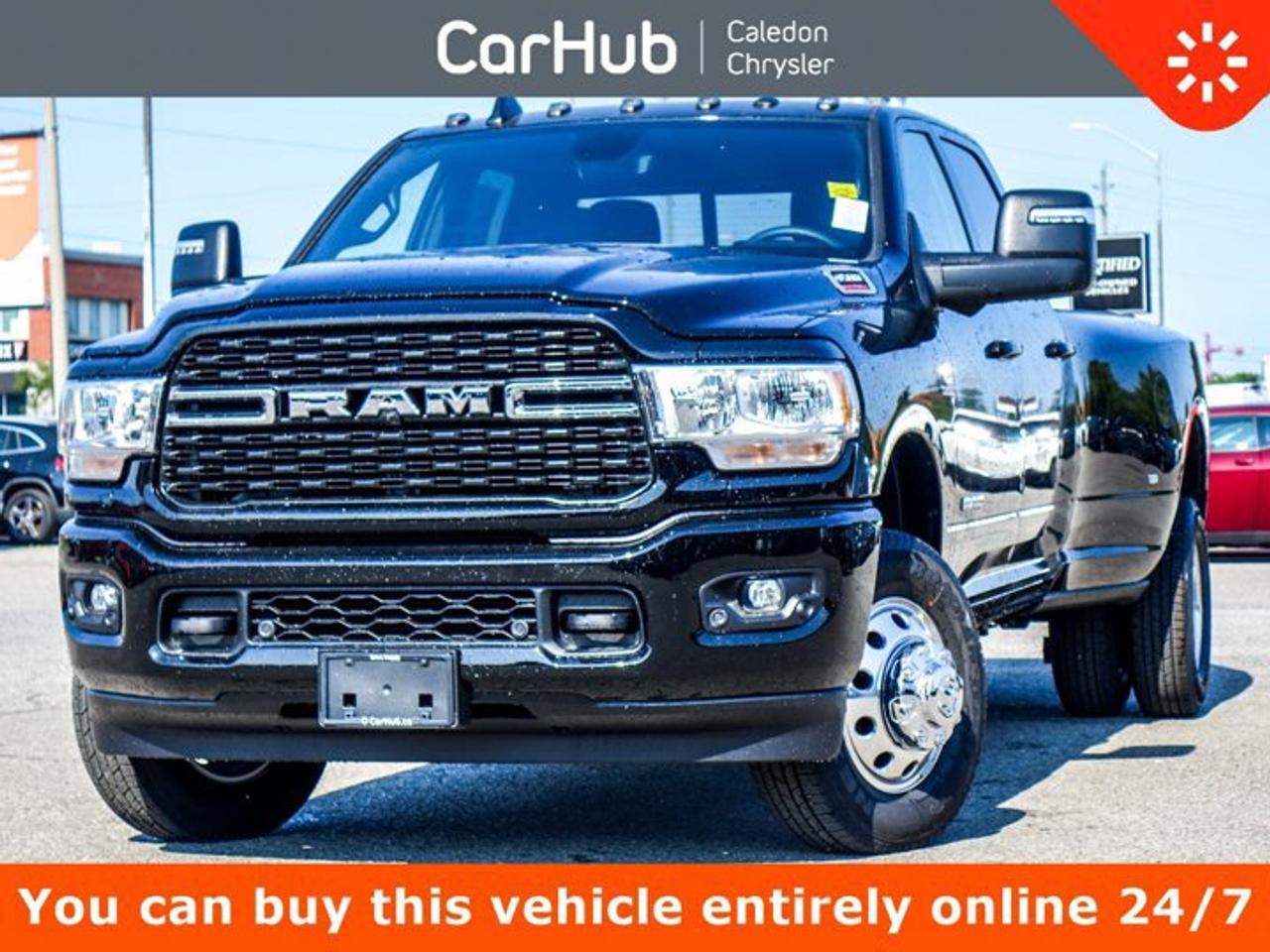 This Ram 3500 Big Horn 4x4 Crew Cab 8 Box has a powerful Intercooled Turbo Diesel I-6 6.7 L/408 engine powering this Automatic transmission. ENGINE: 6.7L CUMMINS I-6 HO TURBO DIESEL -inc: Selective Catalytic Reduction (Urea), Dual 730-Amp Maintenance-Free Batteries, Cummins Turbo Diesel Badge, Heavy-Duty Engine Cooling, Supplemental Heater, 3.42 Axle Ratio, GVWR: 5,579 kg (12,300 lbs), MOPAR Winter Front Grille Cover, Current Generation Engine Controller, Diesel Exhaust Brake, Front Bumper Sight Shields, Capless Fuel-Filler, Wheels: 18 x 8 Polished Aluminum, Wheels w/Chrome Hub Covers.

 

This Ram 3500 Big Horn 4x4 Crew Cab 8 Box Comes Equipped with These Options 
Voice Recorder, Vinyl Door Trim Insert, Variable Intermittent Wipers, Valet Function, Urethane Gear Shifter Material, Trip Computer, Transmission: 8-Speed Automatic, Transmission w/Driver Selectable Mode, Trailer Wiring Harness, Tires: LT275/70R18E BSW All-Season.

 

These options are based on an incoming vehicle, so detailed specs and pricing may differ. Please inquire for more information.

 

 

Drive Happy with CarHub
*** All-inclusive, upfront prices -- no haggling, negotiations, pressure, or games

*** Purchase or lease a vehicle and receive a $1000 CarHub Rewards card for service

*** All available manufacturer rebates have been applied and included in our sale price

*** Purchase this vehicle fully online on CarHub websites

 

Transparency Statement
Online prices and payments are for finance purchases -- please note there is a $850 finance/lease fee. Cash purchases for used vehicles have a $2,350 surcharge (the finance price + $2,350), however cash purchases for new vehicles only have tax and licensing extra -- no surcharge. NEW vehicles priced at over $100,000 including add-ons or accessories are subject to the additional federal luxury tax. While every effort is taken to avoid errors, technical or human error can occur, so please confirm vehicle features, options, materials, and other specs with your CarHub representative. This can easily be done by calling us or by visiting us at the dealership. CarHub used vehicles come standard with 1 key. If we receive more than one key from the previous owner, we include them with the vehicle. Additional keys may be purchased at the time of sale. Ask your Product Advisor for more details. Payments are only estimates derived from a standard term/rate on approved credit. Terms, rates and payments may vary. Prices, rates and payments are subject to change without notice. Please see our website for more details.