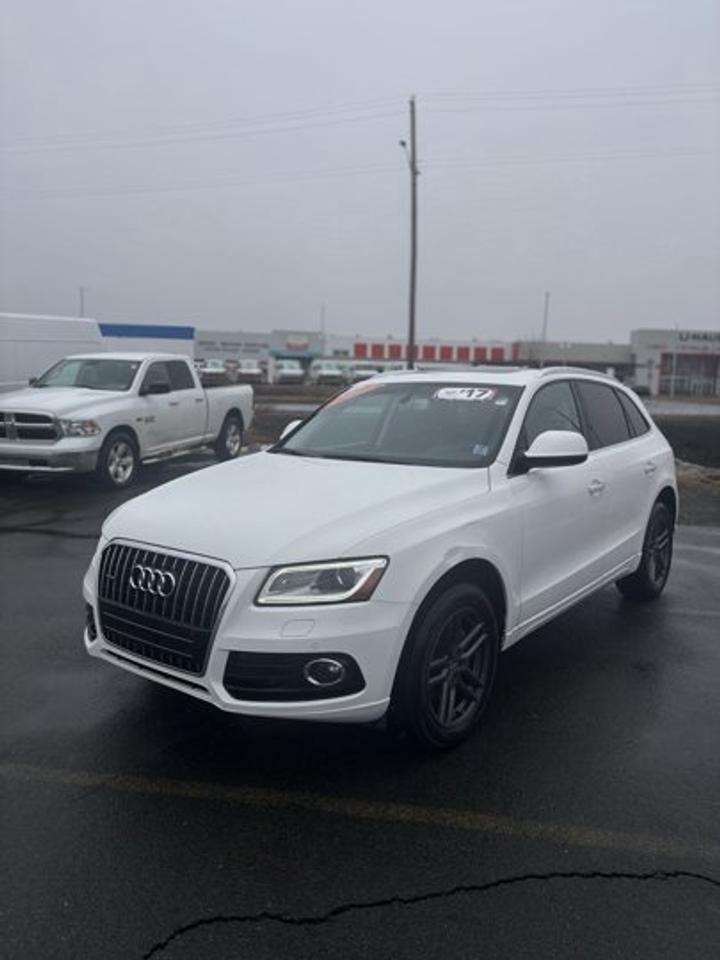 Discover premium utility and refined German engineering in this used 2017 Audi Q5 2.0t Progressiv at Steele Halifax Chrysler Dodge Jeep Ram FIAT in Halifax. With 186,990 km, four doors, automatic transmission, and all-wheel drive, this luxury SUV delivers confident year-round driving with the strong performance of a turbocharged 2.0-litre gas engine.The 2017 Audi Q5 2.0t Progressiv is well known for its balanced ride, solid cabin quality, and practical size. It offers the elevated seating position drivers want in an SUV, while keeping the composed road manners and quiet comfort that make daily travel, highway trips, and family use feel easy and rewarding.FEATURES OF THE Q5 2.0t ProgressivTurbocharged 2.0-litre four-cylinder gas engineAutomatic transmission for smooth daily drivingAll-wheel drive for added tractionFour-door SUV with premium versatilityADVANCED SAFETY FEATURESElectronic stability control helps maintain directionAnti-lock braking system supports controlled stopsAdvanced airbag system for occupant protectionAll-wheel drive adds slippery-road confidencePERFORMANCE AND EFFICIENCYIntercooled turbo engine delivers responsive powerAutomatic transmission shifts smoothly and efficientlyAll-wheel drive improves year-round road gripBalanced handling inspires confidence in cornersCOMFORT AND CONVENIENCEFour doors provide easy cabin accessRaised ride height improves outward visibilityQuiet cabin supports relaxed daily travelPremium SUV design suits family needsTECHNONOLGY AND CONNECTIVITYDriver-focused controls feel clear and logicalInformation displays are easy to readWell-organized cabin supports simple operationPremium engineering enhances everyday usabilityCARGO SPACERear cargo area supports daily errandsSUV layout offers flexible storage utilityWide opening helps load larger itemsPractical space suits travel and shoppingAWARDS & RECOGNITIONSTop Safety Pick, Insurance Institute for Highway Safety, 2017WHAT OTHER OWNERS LIKEConfident all-wheel drive in poor weatherSmooth turbo power for highway mergingQuiet ride quality on longer tripsUseful cargo room for daily lifeThis 2017 Audi Q5 2.0t Progressiv brings together luxury, utility, and proven Audi performance in one smart package. Its turbocharged engine gives you lively response for city driving and passing on the highway, while the automatic transmission and all-wheel drive system help deliver smooth, steady performance in changing Atlantic Canadian conditions.For drivers shopping for a premium used SUV in Halifax, this 2017 Audi Q5 2.0t Progressiv stands out with its solid reputation, versatile cabin, and upscale feel. It is a practical choice for commuting, weekend travel, and everyday family use, offering the comfort and capability expected from an Audi SUV without unnecessary complexity.Visit Steele Halifax Chrysler Dodge Jeep Ram FIAT to see this 2017 Audi Q5 2.0t Progressiv in person and experience its quality for yourself. If you want a premium compact SUV with turbocharged performance, all-wheel drive confidence, and the flexibility to handle daily life with ease, this Q5 is ready to impress.This 2017 Audi Q5 2.0t Progressivs VIN is: WA1L2AFP8HA096056.We invite you to book a viewing and test drive at your earliest convenience