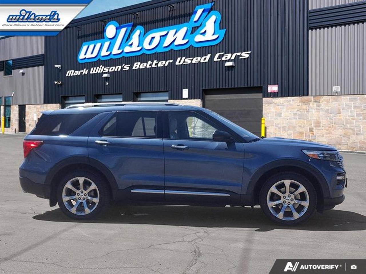 2020 Ford Explorer Platinum | Leather | Pano Roof | Navi | Heated + Ventilated Seats | Heated Steering | and More ! Photo