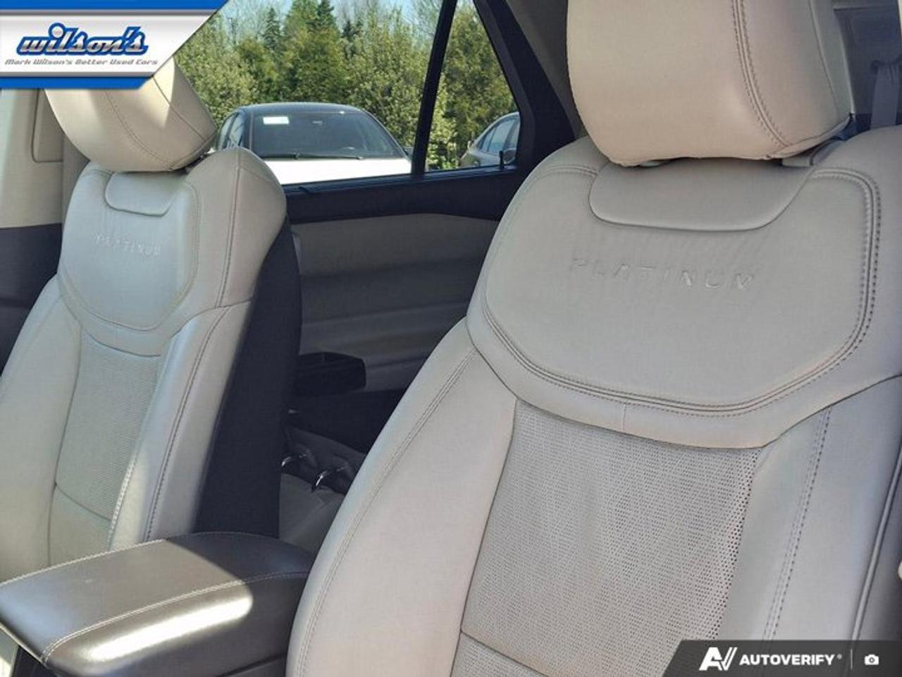 2020 Ford Explorer Platinum | Leather | Pano Roof | Navi | Heated + Ventilated Seats | Heated Steering | and More ! Photo
