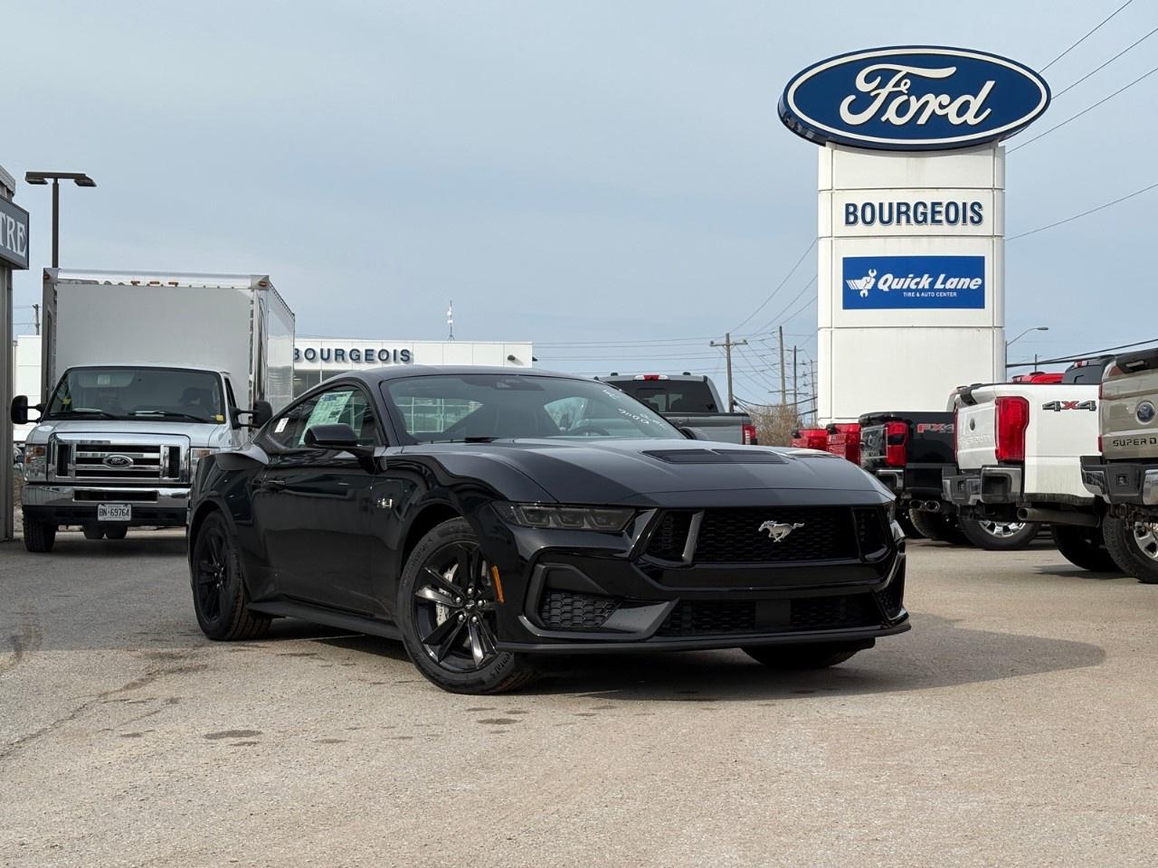 <p>The 2026 Ford Mustang GT Fastback in stunning Black, with its rear-wheel drive, offers a thrilling handling experience for those who crave the classic coupe dynamics. The iconic exterior is complemented by sleek black alloy wheels, giving it a bold stance that draws attention wherever you go.</p><p>Inside, the Mustang GT Fastback is a haven of comfort and functionality, featuring a Black interior that's both stylish and inviting. Customized Ambient Lighting with MyColour technology lets you set the mood, while the 9-speaker stereo system with HD Radio immerses you in rich sound.</p><p>Technologically advanced, this new Mustang features smart device integration and a user-friendly touch interface that ensures you are always connected. Safety is a priority with features such as a backup camera, brake assist, lane assist, and parking sensors. With keyless entry, cruise control, and a wi-fi hotspot, every journey becomes a seamless experience.</p><p>This Mustang is perfect for those who appreciate the heritage of powerful sports cars and enjoy modern conveniences. Enthusiasts and performance lovers are encouraged to contact us for more information and to schedule a test drive. Experience the Mustang's legendary performance first-hand and feel the difference.</p>