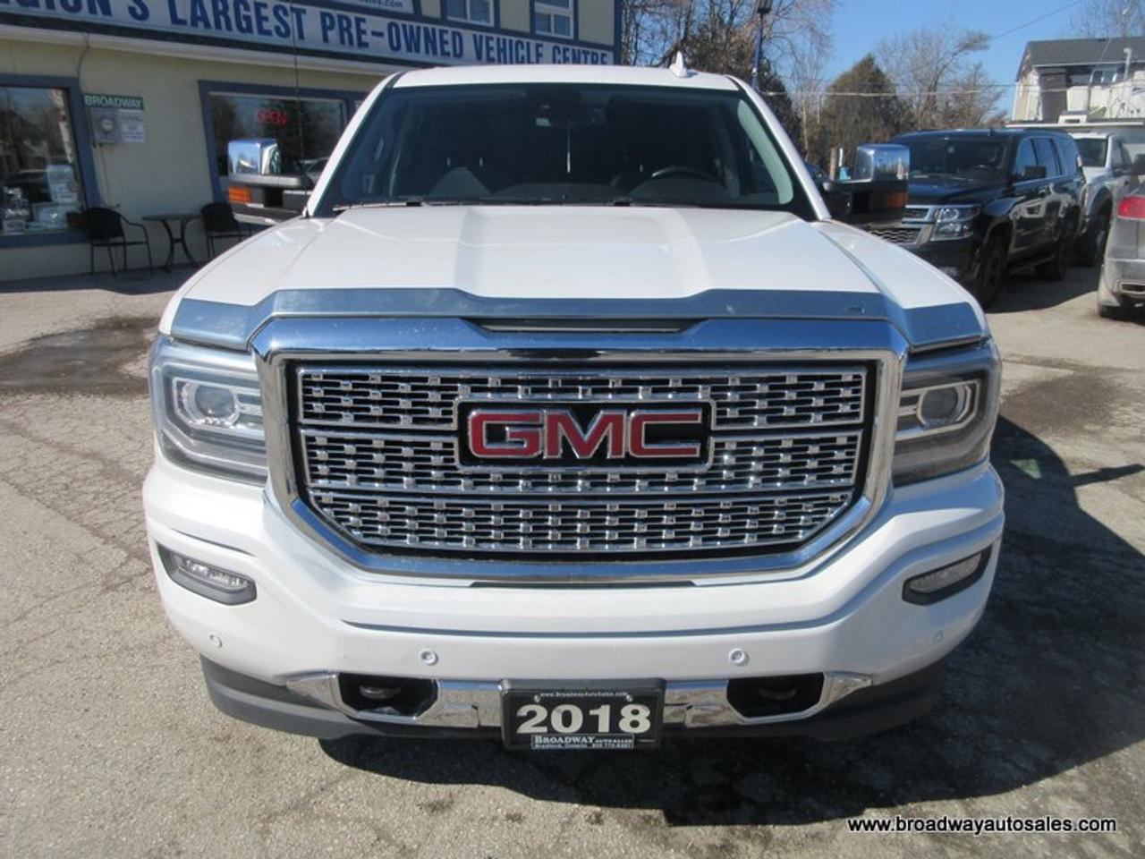 2018 GMC Sierra 1500 LOADED DENALI-PACKAGE 5 PASSENGER 5.3L - V8.. 4X4.. CREW-CAB.. SHORTY.. NAVIGATTION.. POWER SUNROOF.. LEATHER.. HEATED SEATS & WHEEL.. Photo3