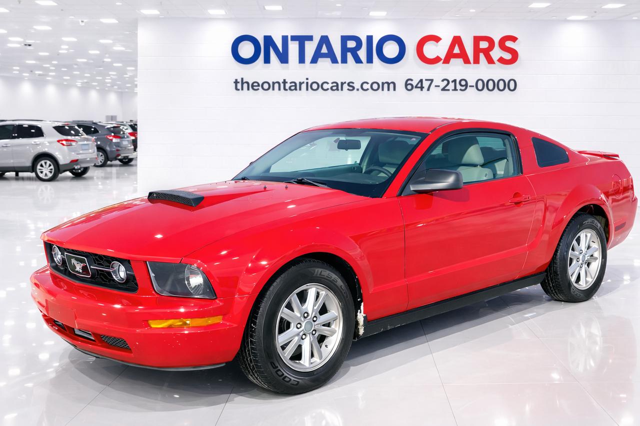 <p>🌟Classic American Pride &ndash; 2008 Ford Mustang.</p><p>📞 Call Anytime at 647-219-0000, No money? No problem. You can pay every month. Anyone approved.</p><p>🛣️ ONTARIO CARS, 440 Kennedy Road, Toronto, ON, M1K 2A8</p><p>🚗 Priced to Sell Fast! Tested, Ready to Drive. Only 202,348 Kilometers. 3-Year Warranty Available.</p><p>💼 14 Years in Business, 60% Repeat Customers or Referrals.</p><p>🌟 It Runs & Looks Great!</p><p>Features:</p><p>Coupe</p><p>Manual Transmission</p><p>Power Seats</p><p>Park Sensor</p><p>Heated Seats</p><p>Keyless Entry</p><p>Air Conditioning</p><p>🌐 Visit our website:&nbsp;<a href=http://theontariocars.com/ rel=noopener noreferrer nofollow>theontariocars.com</a></p><p>👍 Follow us on Facebook:&nbsp;<a href=http://facebook.com/ontariocar rel=noopener noreferrer nofollow><u>facebook.com/ontariocar</u></a></p><p>💼 14 Years in Business, Approximately 60% Repeat Customers or Referrals.</p><p>🔒 Our Price is the Lowest in the Market!</p><p>🚗 Ontario Cars - Your Trusted Source for Quality, Tested, Pre-Owned Mint Condition Vehicles.</p><p>🚦 Government Tax HST & Licensing Cost is Extra. All Other Fees are Included in the Price.</p>