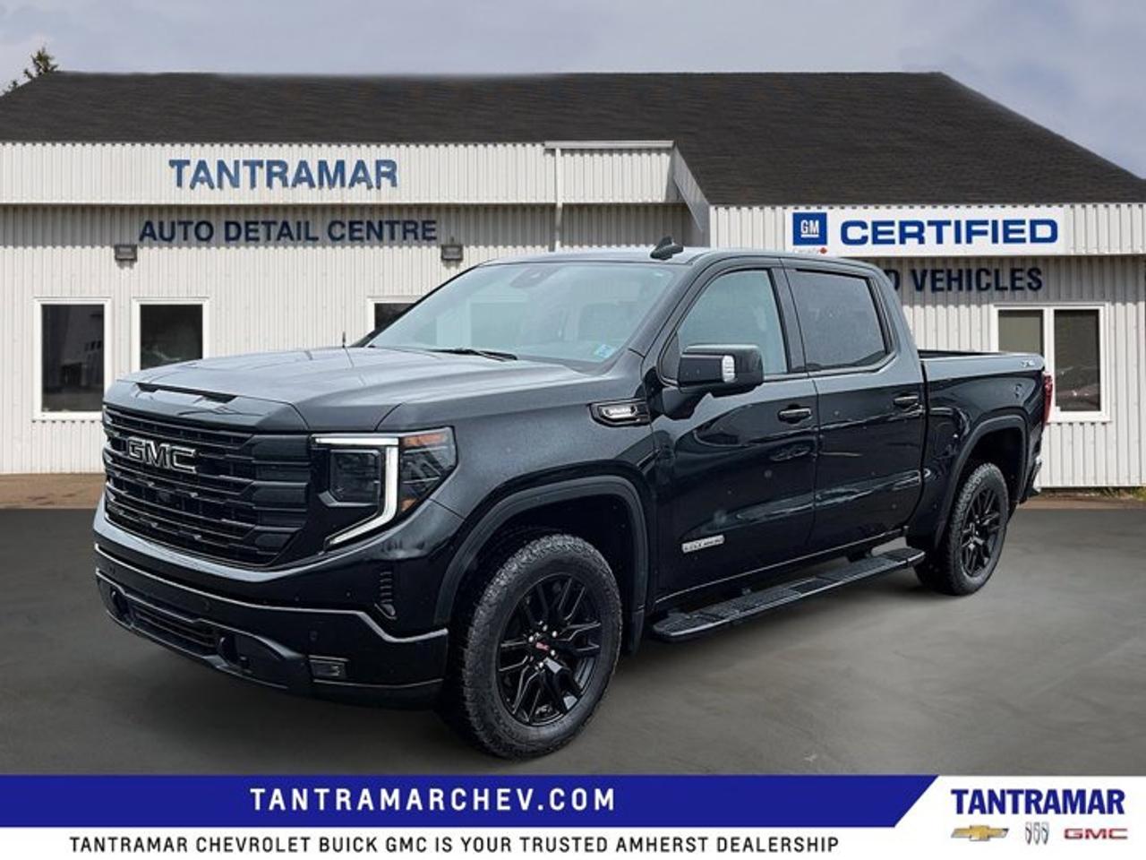 Recent Arrival! Onyx Black 2025 GMC Sierra 1500 Elevation 4WD 10-Speed Automatic 3.0L I6Value Market Pricing, 10-Speed Automatic, 4WD, Black Leather.Certified. GM Certified Details:* 3 months or 5,000 kilometres (whichever comes first) which can be extended or upgraded to an even more comprehensive Certified Pre-Owned Vehicle Protection Plan* 150+ Point Inspection* 1-month OnStar trial and sign up for a paid plan to enjoy the first two months on us. GM Owner Centre and Mobile App. Free SiriusXM Trial* Exchange policy is 30 days or 2,500 kilometres, whichever comes first* 3.99% Financing for 24 Months On Selected Certified Pre-Owned Vehicles 24 Months - 3.99% 36 Months  3.99% 48 Months  3.99% 60 Months - 3.99% 72 Months  4.99% 84 Months - 4.99% Rate valid for the period from February 3, 2026 - March 31, 2026* 24/7 roadside assistance for 3 months or 5,000 km (whichever comes first)