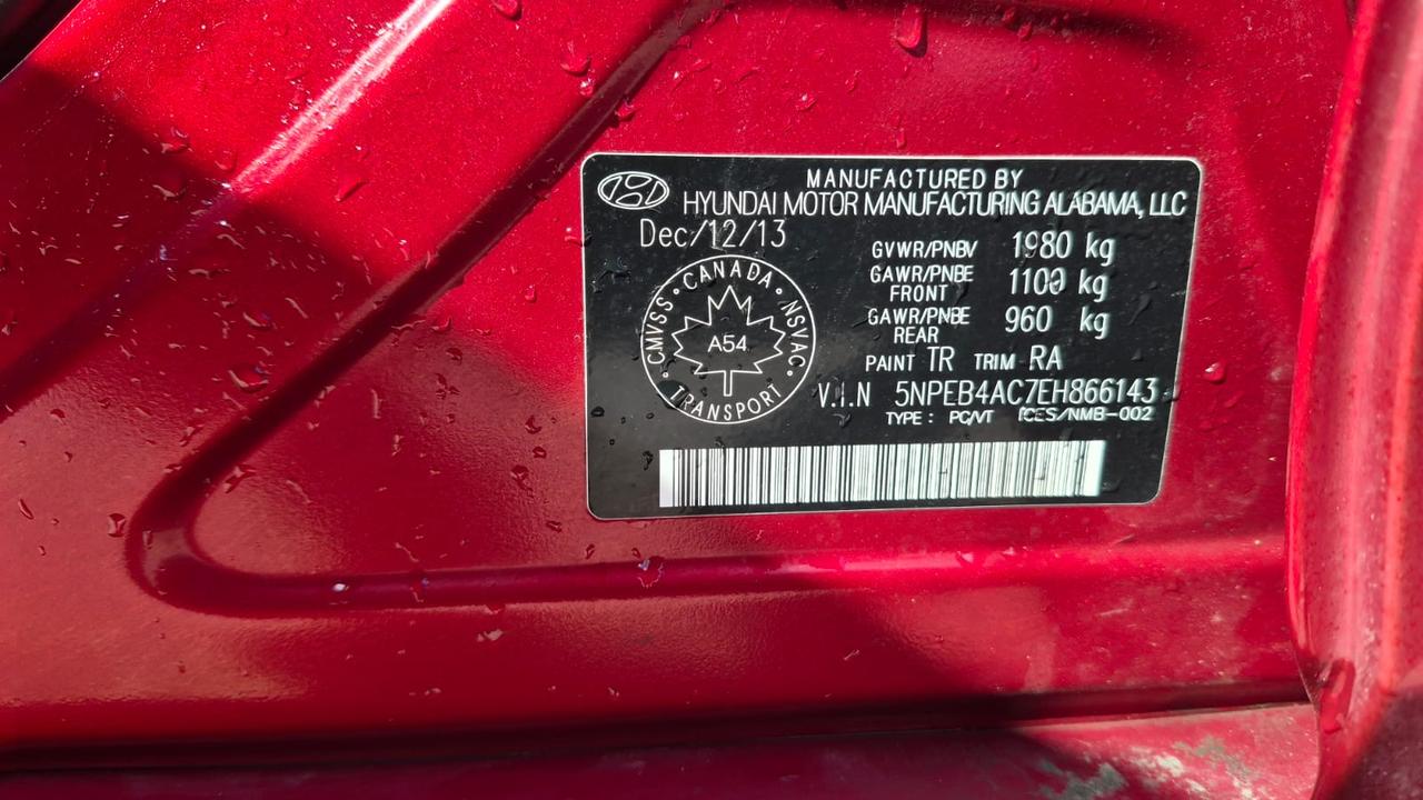 2014 Hyundai Sonata GLS, SEDAN, 2 SETS OF WHEELS, 4 CYL, CERTIFIED Photo