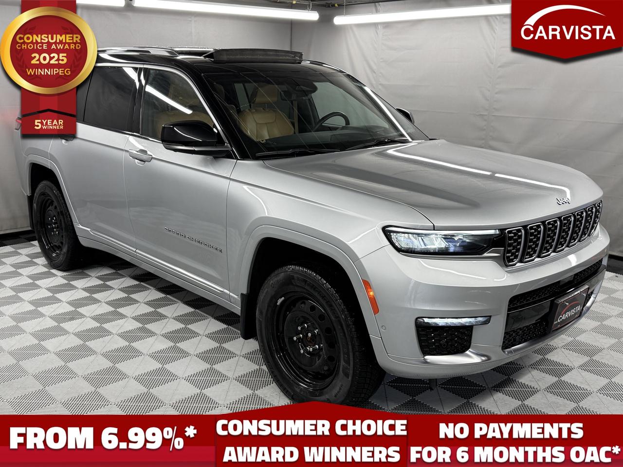 CONSECUTIVE COMSUMER CHOICE AWARD WINNERS!
5 years running, consecutive receivers of the prestigious Consumer Choice Award in 2021, 2022, 2023, 2024 and 2025! Low rate dealer arranged financing available! 
At Carvista we offer a unique buying experience, with no deceiving finance gimmicks and trades are welcome but not required! Carvista is a family operated business that has been in business for over 25 years, and has earned a A+ BBB Accreditation and outstanding consumer accolades. Offering 175 quality pre-owned vehicles, all are certified and Carfax verified, most with remaining factory warranty and a modern facility located on Winnipegs Regent Ave strip. We welcome you to visit us at 1201 Regent Ave W, at Carvista, and drive away in a like new vehicle for less. In many cases we can offer no payments for 6 months! Dont let your trade or credit stop you, we accept any kind, any time. CARVISTA.CA, "Where the deals are".
 Prices and payments exclude GST OR PST Carvista Inc. 
Dealer Permit # 1211, Category: Used Vehicle 
Please verify all ad details with a Carvista sales person, vehicle may not be exactly as shown.