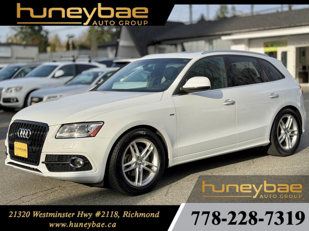 Used 2015 Audi Q5 2.0T S LINE | No Accidents | Good Service History (24 Records) | Panoramic Sunroof  | Memory Seats | Lowering Springs for sale in Richmond, BC