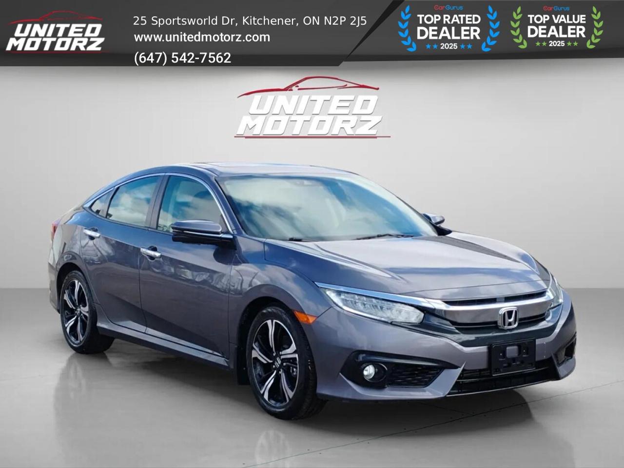 2016 Honda Civic Touring Honda Sens Pkg.~SAFETY CERTIFIED~16 Servic Photo