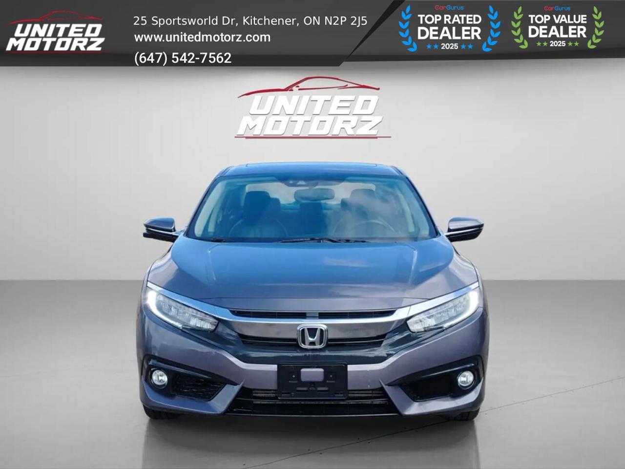 2016 Honda Civic Touring Honda Sens Pkg.~SAFETY CERTIFIED~16 Servic Photo