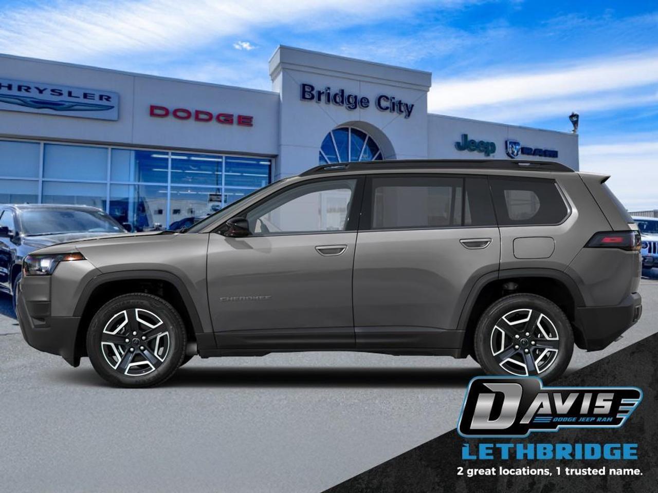 <b>Heated Seats, Heated Steering Wheel, Remote Start, Adaptive Cruise Control, Lane Keep Assist!</b><br /> <br /> <br /> <br />The 2026 Jeep Cherokee combines modern comfort, advanced technology, and rugged capability in one refined SUV. <br /> <br />The 2026 Jeep Cherokee delivers the perfect mix of sophistication and strength, making it ideal for both adventure seekers and everyday drivers. Inside, youll find a well-appointed cabin packed with smart technology and comfortable finishes designed to elevate every drive. With dependable off-road capability, advanced safety systems, and a distinctive design, the Cherokee stands out as a versatile SUV ready for any road ahead.<br /> <br />This Sting-grey SUV has an Automatic transmission and is powered by a 210HP 1.6L 4 Cylinder Engine. <br /> <br /> Our Cherokee's trim level is Laredo. Experience everyday comfort with heated front seats, a 10-way power drivers seat with lumbar support, dual-zone automatic climate control, and a heated leatherette steering wheel that makes every drive feel refined and relaxed. The intuitive 12.3-inch Uconnect 5 touchscreen keeps you seamlessly connected with wireless smartphone integration, remote start, and a built-in Wi-Fi hotspot for effortless convenience. Confidence comes standard with advanced safety features such as Active Driving Assist, Blind Spot Detection, Full-Speed Forward Collision Warning Plus, and the ParkView Rear Back-Up Camera for added awareness on the road. This vehicle has been upgraded with the following features: Heated Seats, Heated Steering Wheel, Remote Start, Adaptive Cruise Control, Lane Keep Assist, Collision Mitigation .<br /><br /> <br />To apply right now for financing use this link: <a href=https://lethbridge.davisdodge.ca/free-credit-check/ target=_blank rel=nofollow noopener noreferrer>https://lethbridge.davisdodge.ca/free-credit-check/</a><br /><br /> <br /><br />As a premier Chrysler, Dodge, Jeep and RAM dealership, Davis Dodge proudly offers an extensive selection of new and used vehicles to meet every drivers needs. Customers across Lethbridge, Fort Macleod, Taber, Claresholm, Coaldale, and beyond trust us for daily vehicle specials, certified service and parts, and a seamless online inventory experience. <br /><br /> With competitive financing options and expert support, we make car buying easy and enjoyable. <br /><br /> Ready to hit the road? Schedule your test drive today at Davis Dodge, your trusted Chrysler, Dodge, Jeep and RAM dealer in Lethbridge, Alberta.<br /><br /> Vehicle pricing offer shown expires 2026-04-30. <br /> Come by and check out our fleet of 70+ used cars and trucks and 110+ new cars and trucks for sale in Lethbridge. o~o