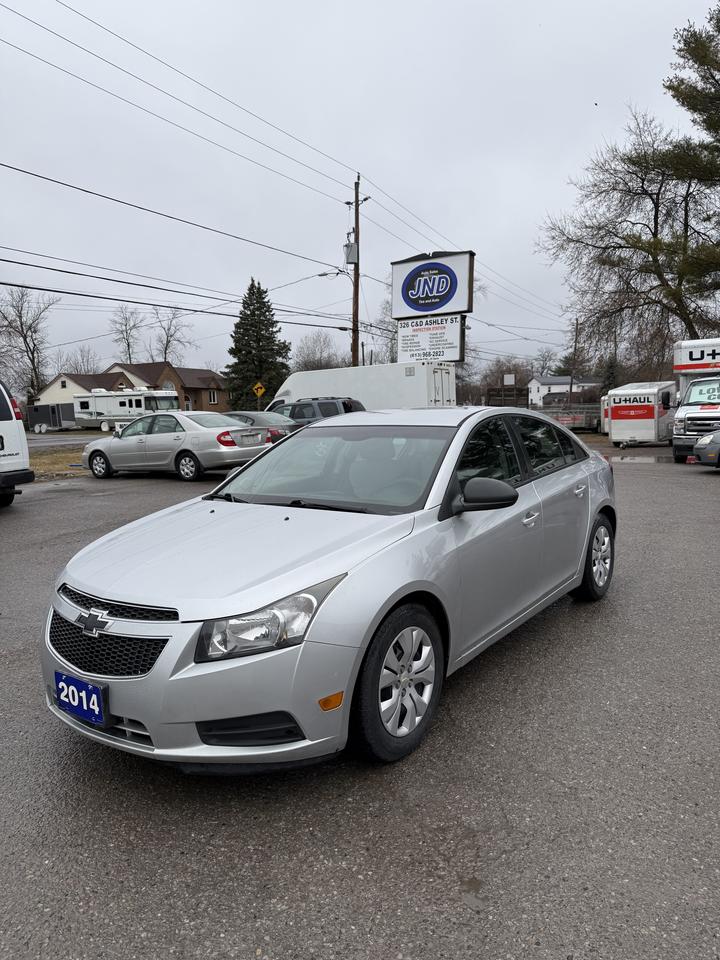 <p>FOR SALE: 2014 Chevrolet Cruze LS 1.8L FWD with 203,090km! SAFETIED!! 2 SETS OF TIRES AND RIMS!!</p><p>Call or Text 613-921-0268 with any questions!</p><p>WARRANTY AVAILABLE!!</p><p>$5,995 plus Tax and Licensing Fee!!</p><p>CLEAN CARFAX!!</p><p>CERTIFIED!!</p><p class=MsoNormal>**PLEASE CALL BEFORE SHOWING UP AS I AM NOT ALWAYS IN THE OFFICE EVERYDAY**</p><p>JND Auto Sales is a locally owned used car dealership just minutes north of Belleville! Give us a call today at 613-921-0268 or come visit us at 326C Ashley St in Foxboro, right off HWY 62!&nbsp;<span style=mso-spacerun: yes;>&nbsp;</span>We are open 9am-5pm Monday to Friday and Saturdays by appointment! Visit our website at <a href=http://www.jndautosales.ca>www.jndautosales.ca</a> today!</p>