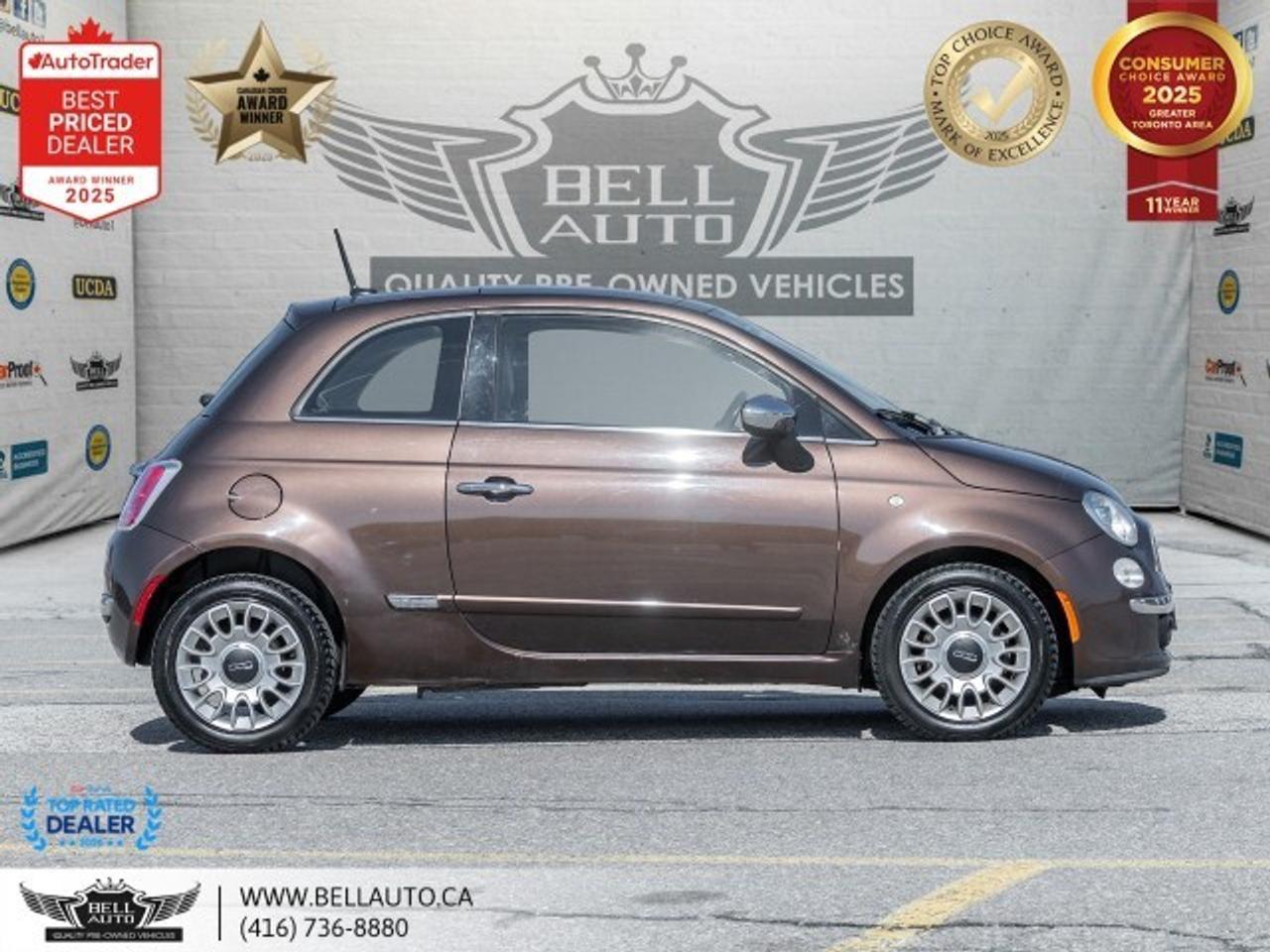 2014 Fiat 500 Lounge   SUNROOF   LTHR   HTDSEATS   CDPLAYER   NO Photo