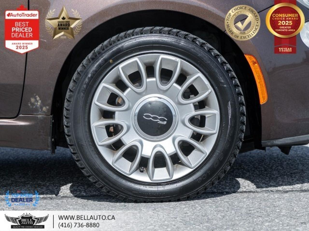 2014 Fiat 500 Lounge   SUNROOF   LTHR   HTDSEATS   CDPLAYER   NO Photo