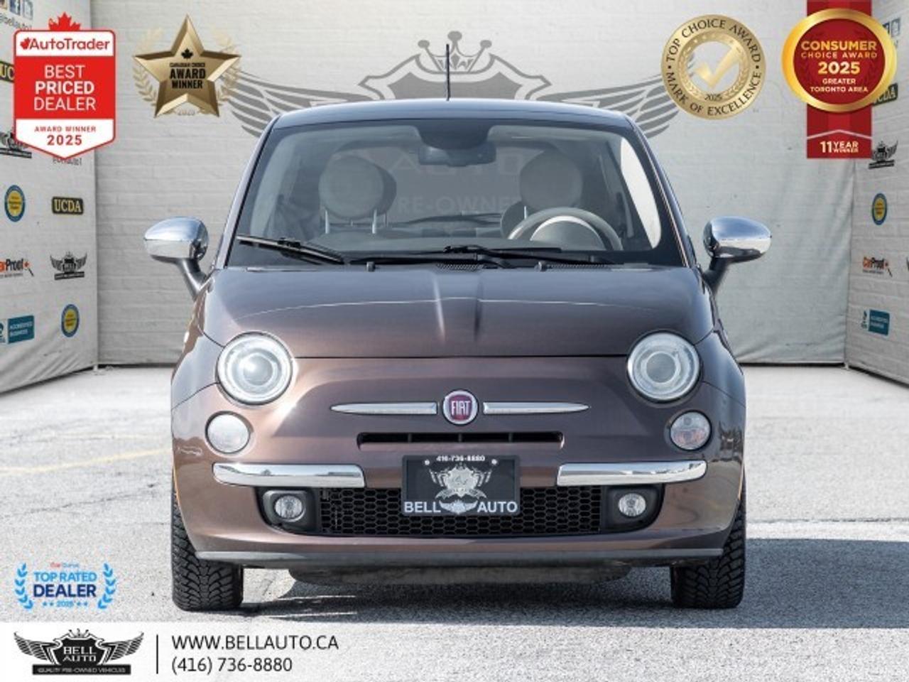 2014 Fiat 500 Lounge   SUNROOF   LTHR   HTDSEATS   CDPLAYER   NO Photo