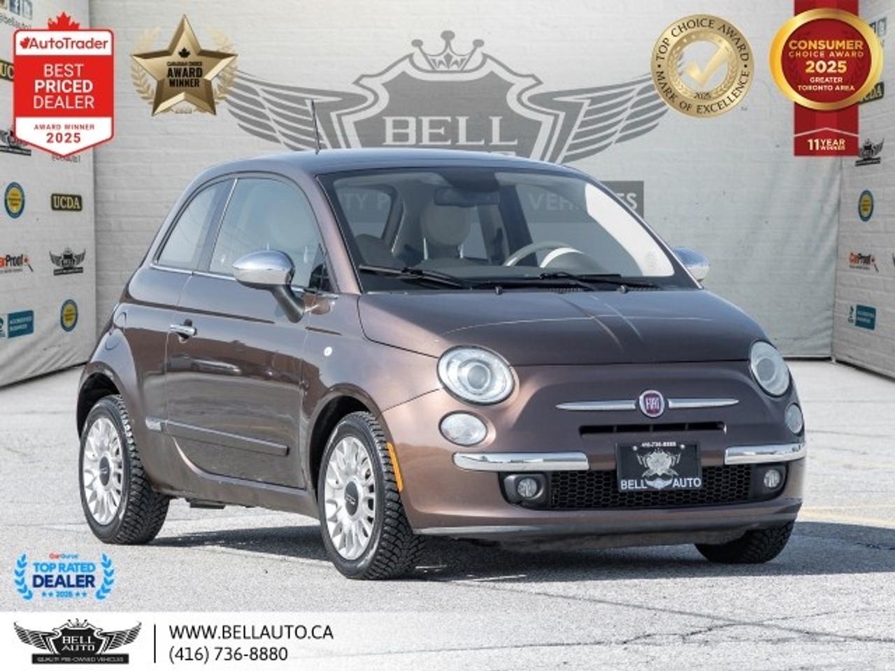 2014 Fiat 500 Lounge   SUNROOF   LTHR   HTDSEATS   CDPLAYER   NO Photo