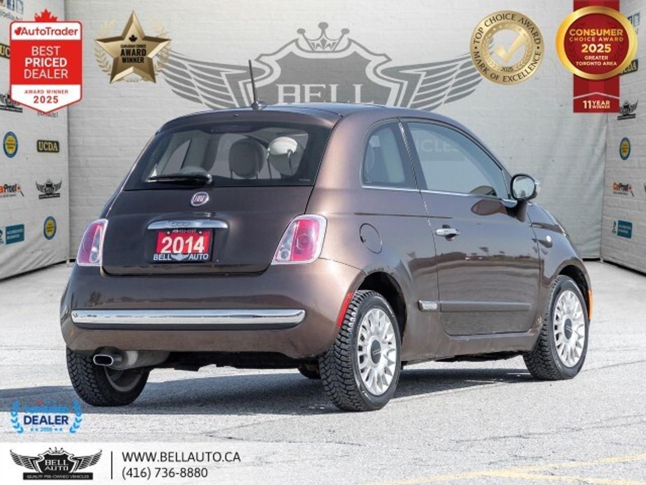 2014 Fiat 500 Lounge   SUNROOF   LTHR   HTDSEATS   CDPLAYER   NO Photo